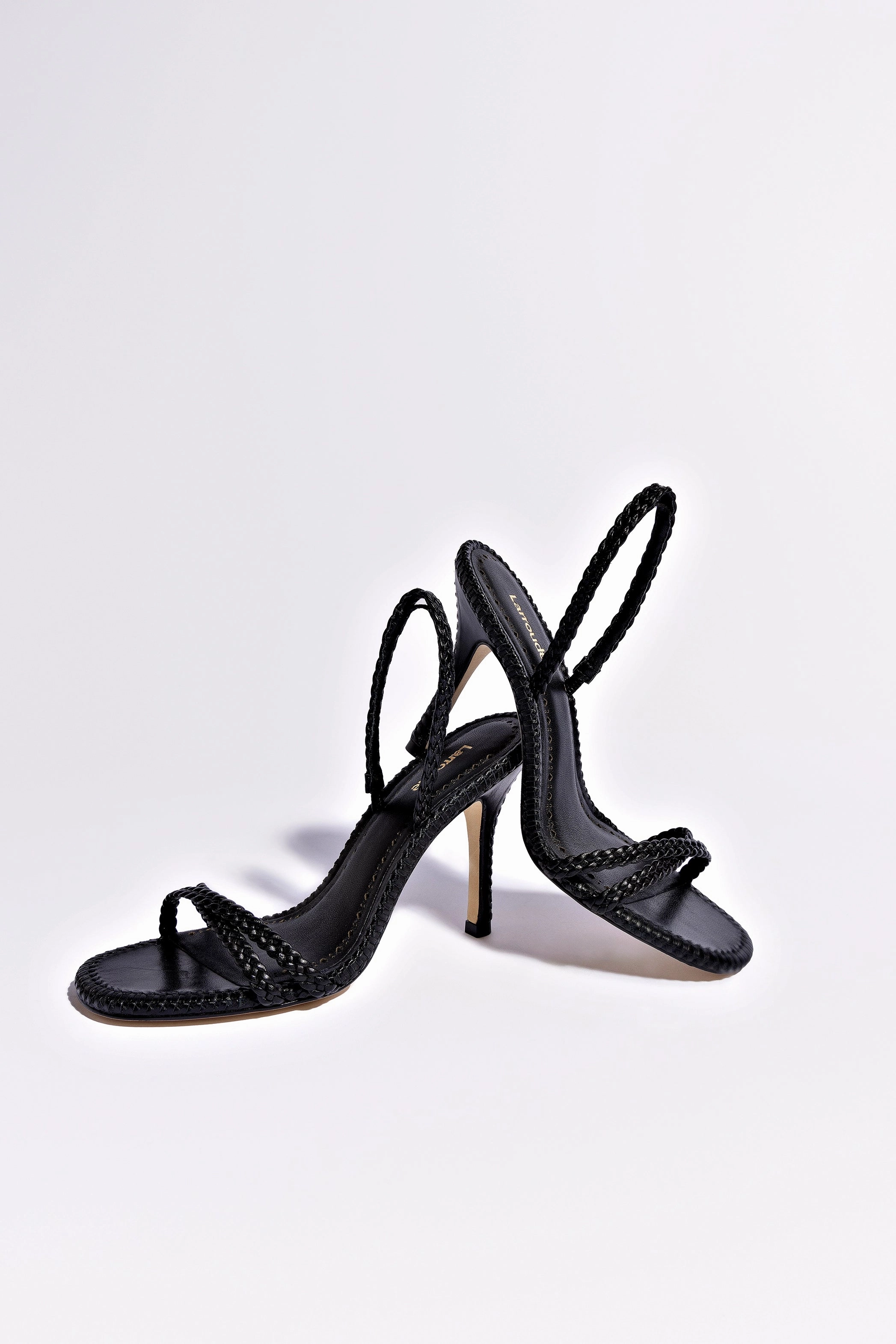 Annie Sandal In Black Leather