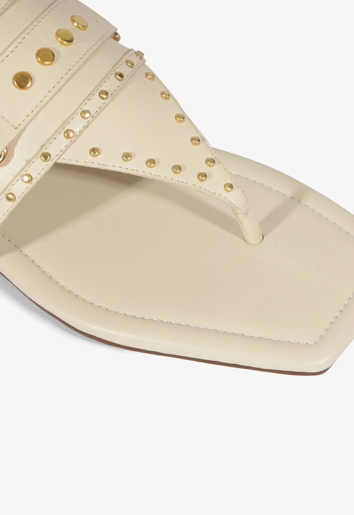 Aria White Leather Sandal