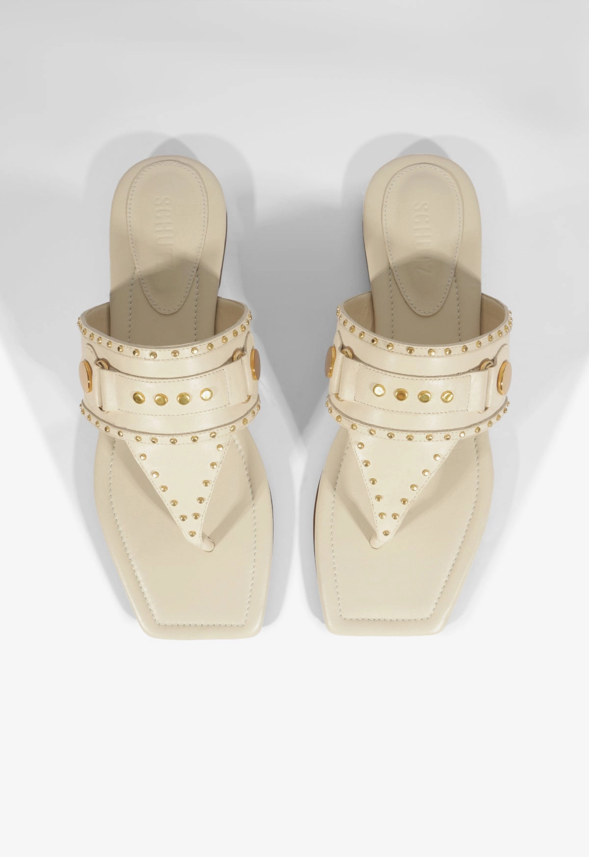 Aria White Leather Sandal
