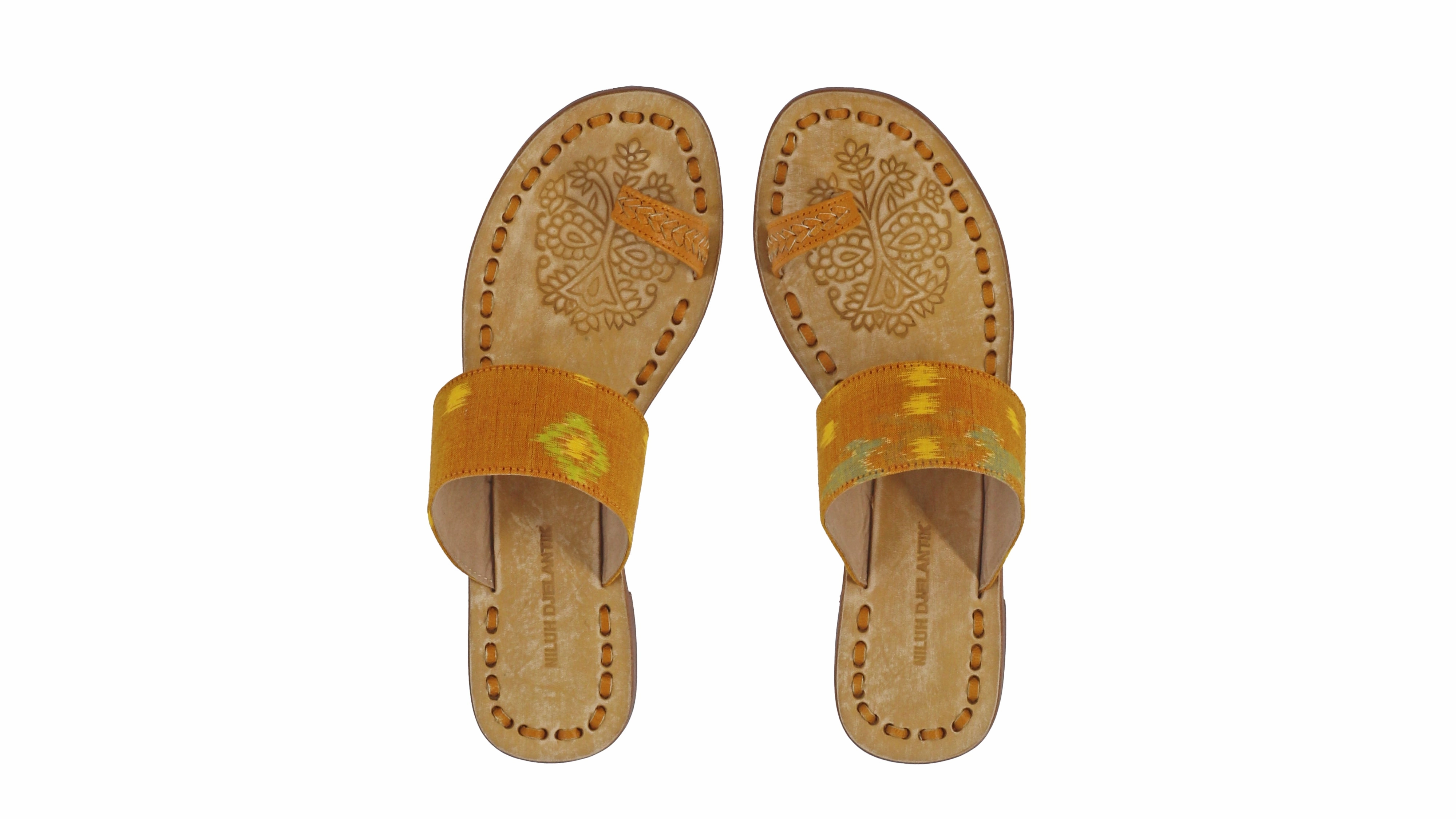 Arini 20mm Flat - Camel & Golden WajikEndek