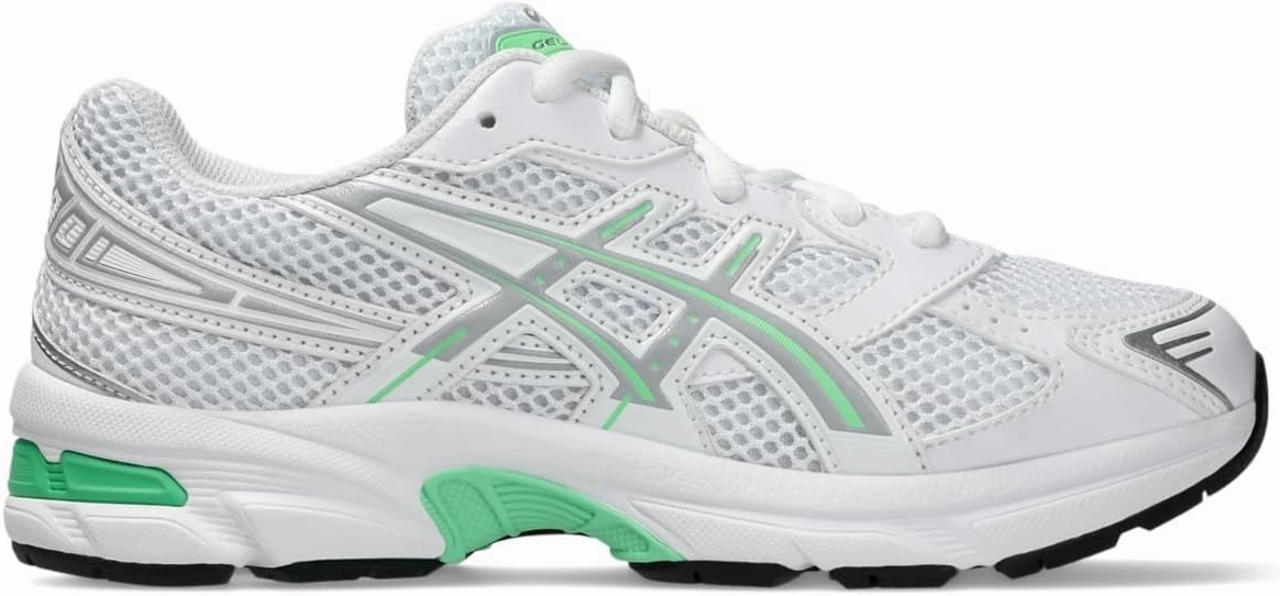 ASICS Kid's GEL-1130 Grade School Sportstyle Shoes, 3.5, White/Piedmont Grey