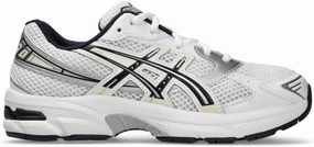 ASICS Kid's GEL-1130 Grade School Sportstyle Shoes, 4, WHITE/MIDNIGHT