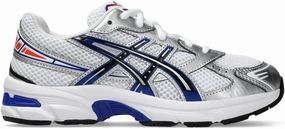 ASICS Kid's GEL-1130 Grade School Sportstyle Shoes, 6, White/Prussian Blue