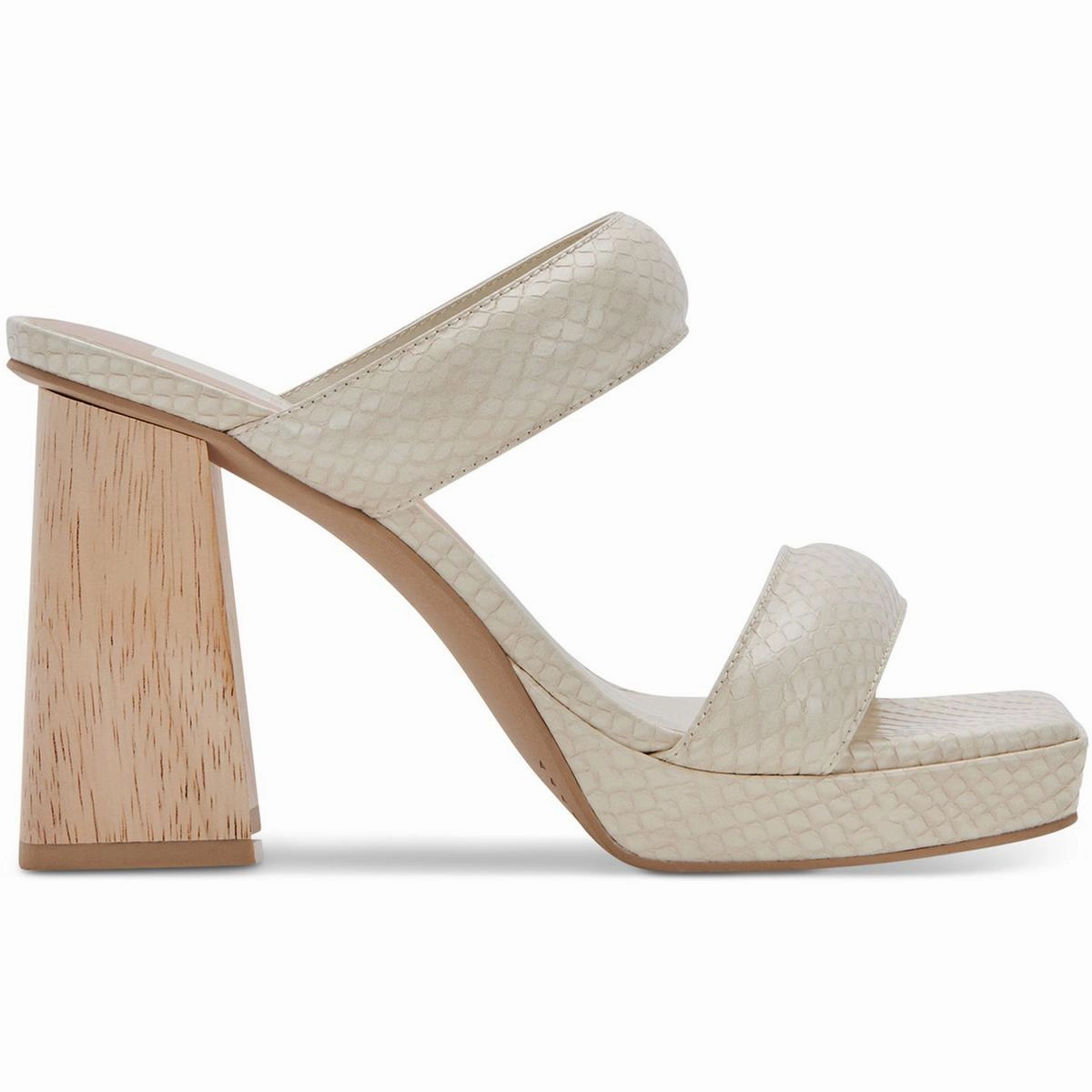 Atlas  Womens Slip On Open Toe Heels