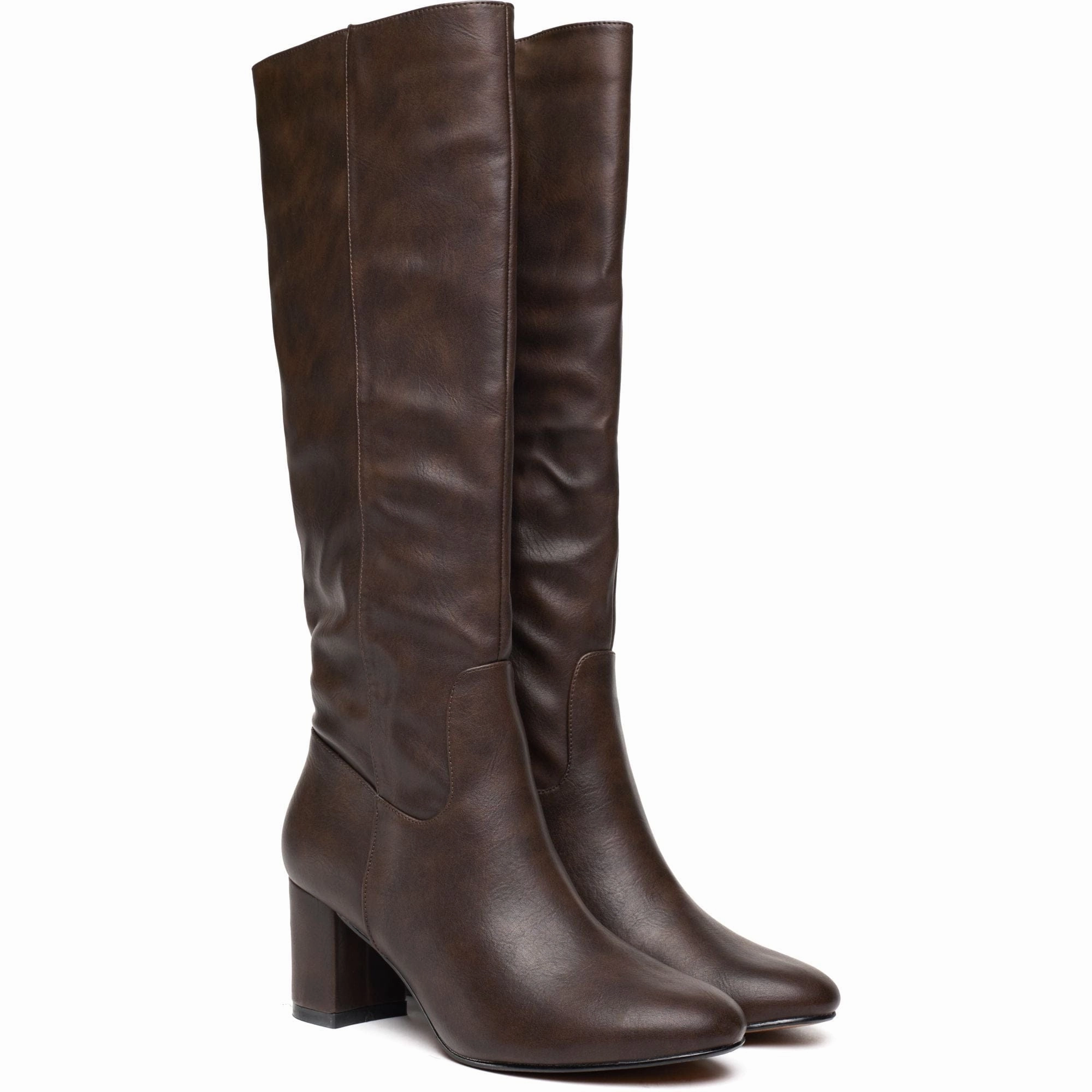 Avocado Women's Vegan Leather Knee High Boots | Brown