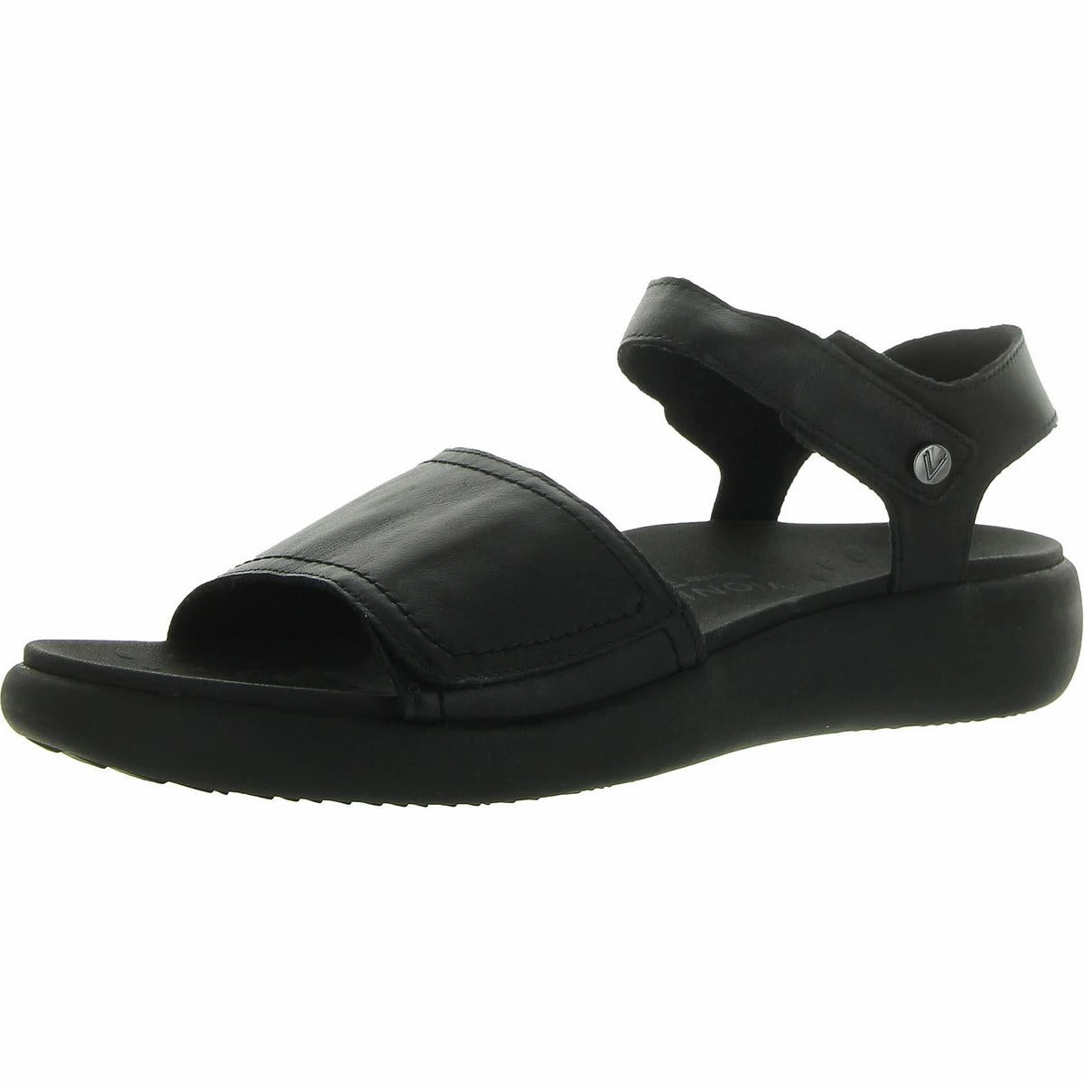 Awaken Womens Leather Adjustable Slingback Sandals