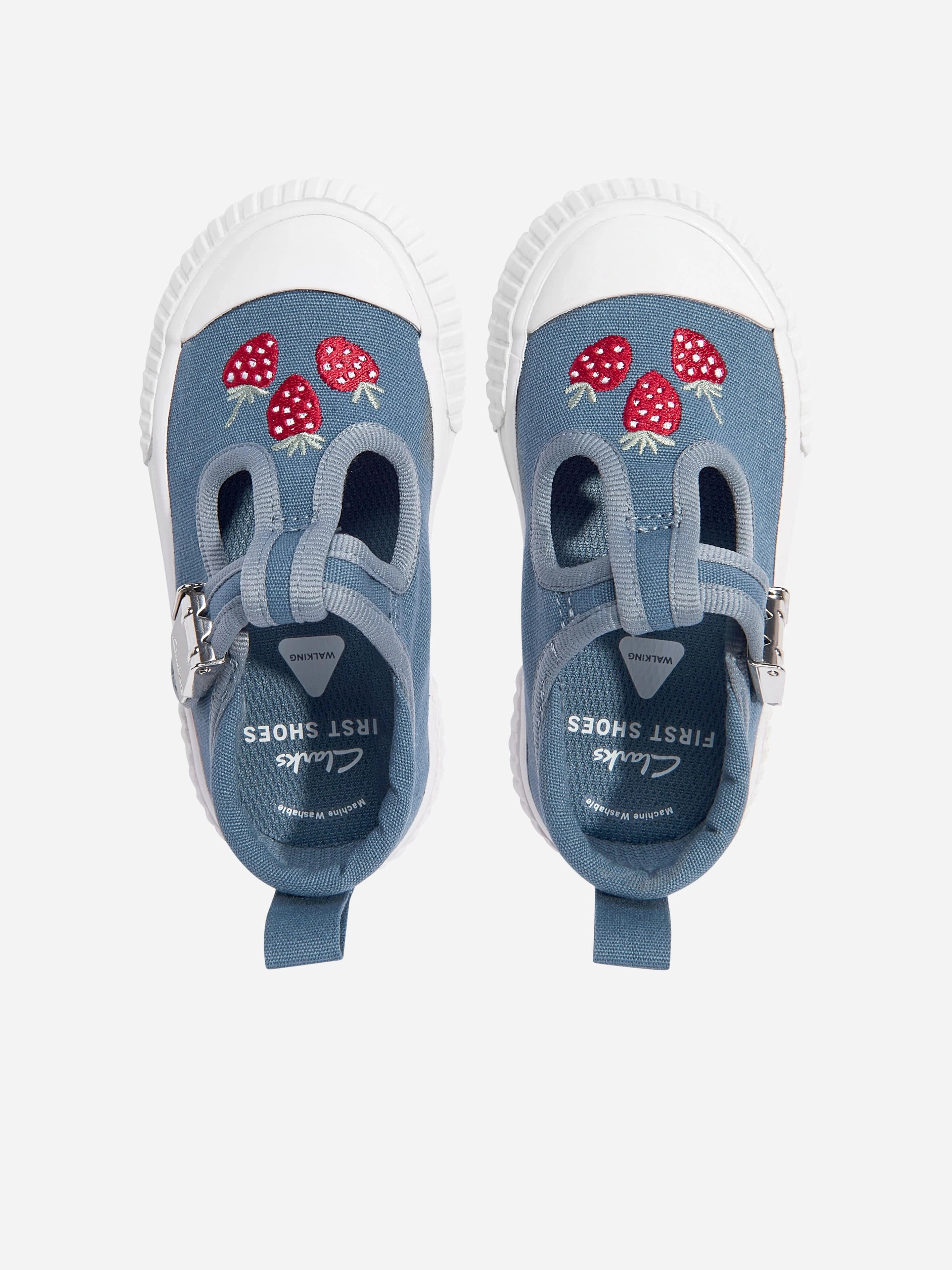 Baby Foxing Berry Pumps in Blue