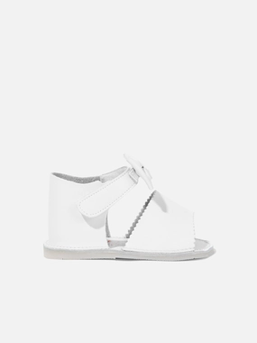 Baby Girls Bow Sandals in White