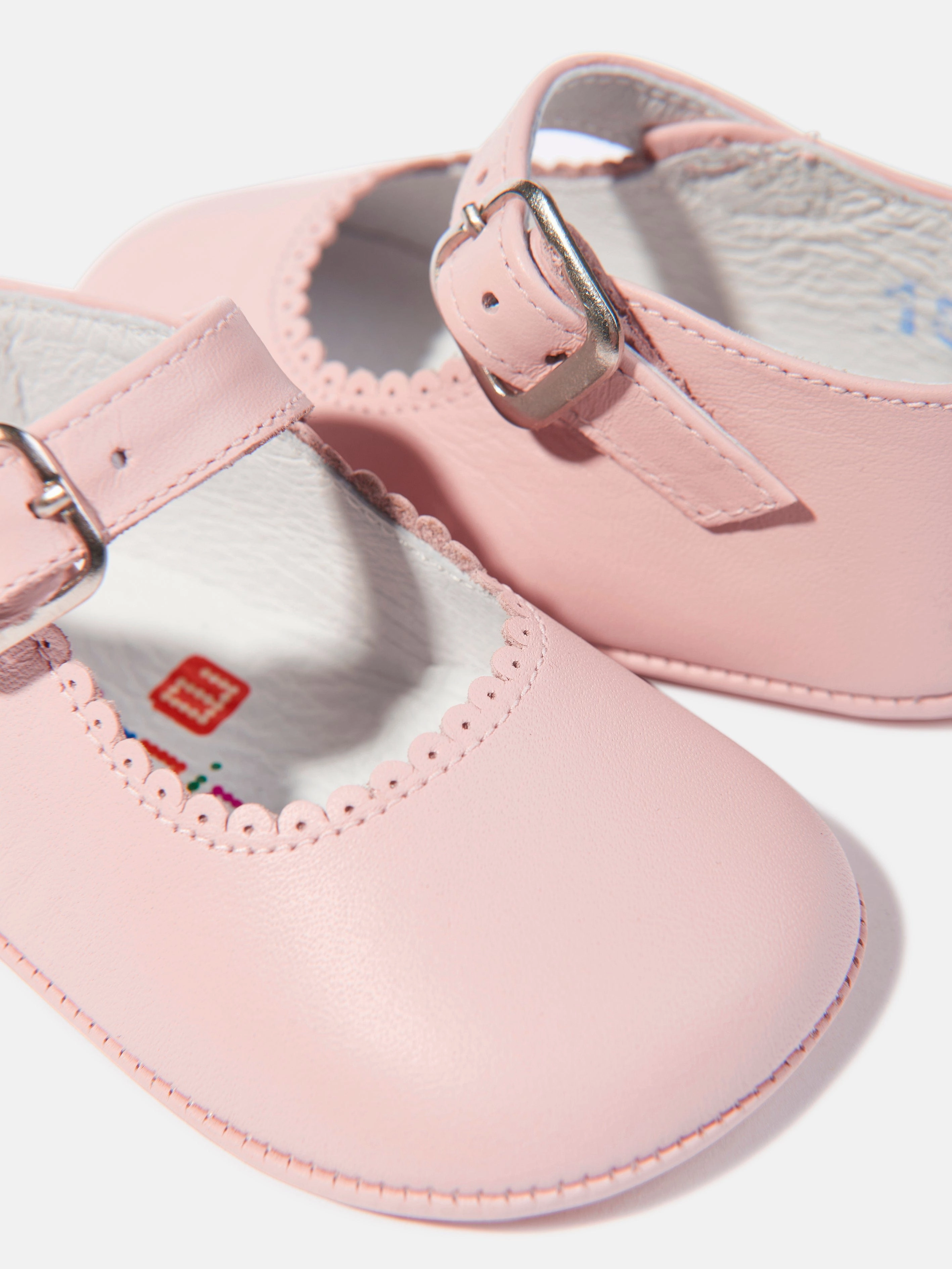 Baby Girls Leather Mary Jane Shoes in Pink
