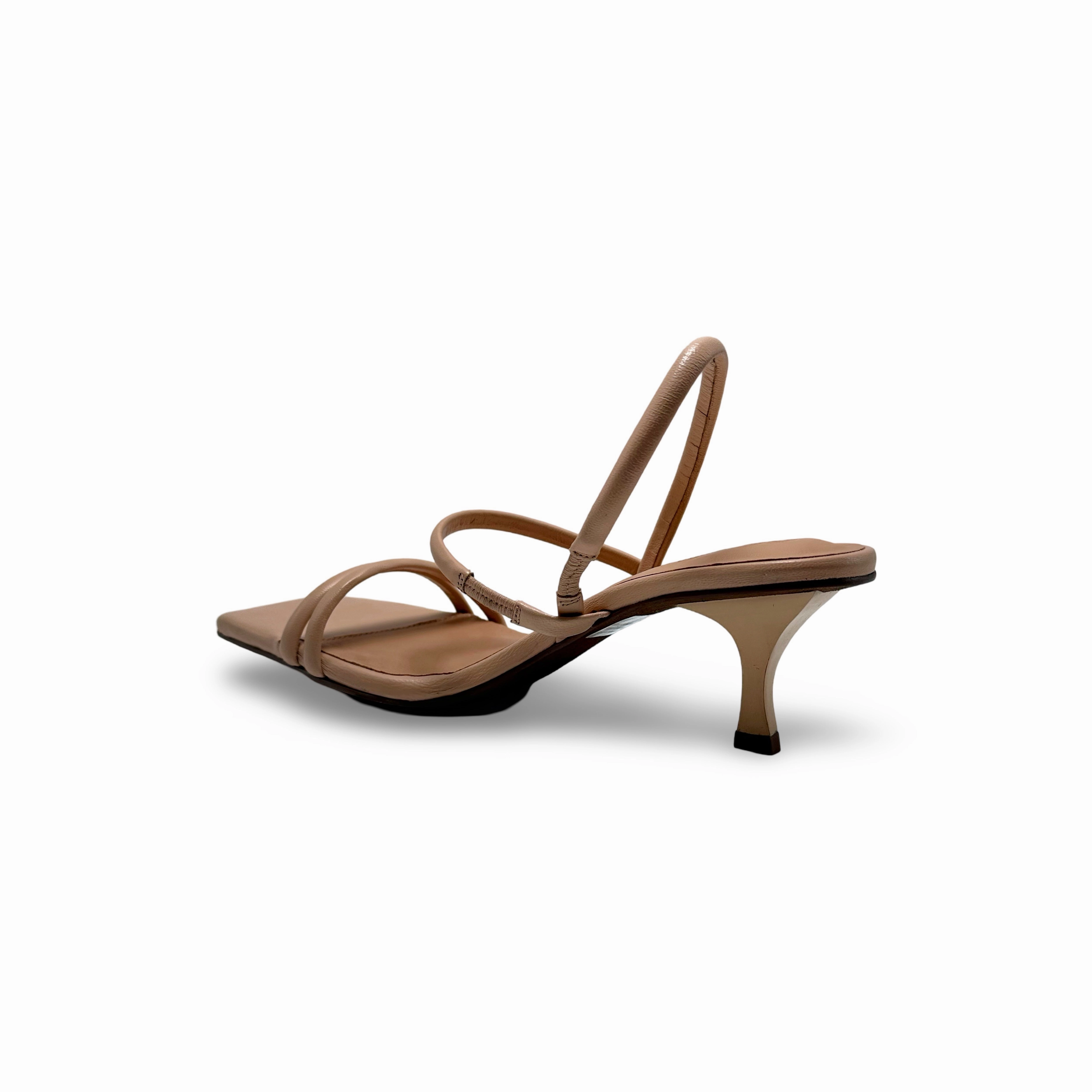 Banks Beige Leather Sandal