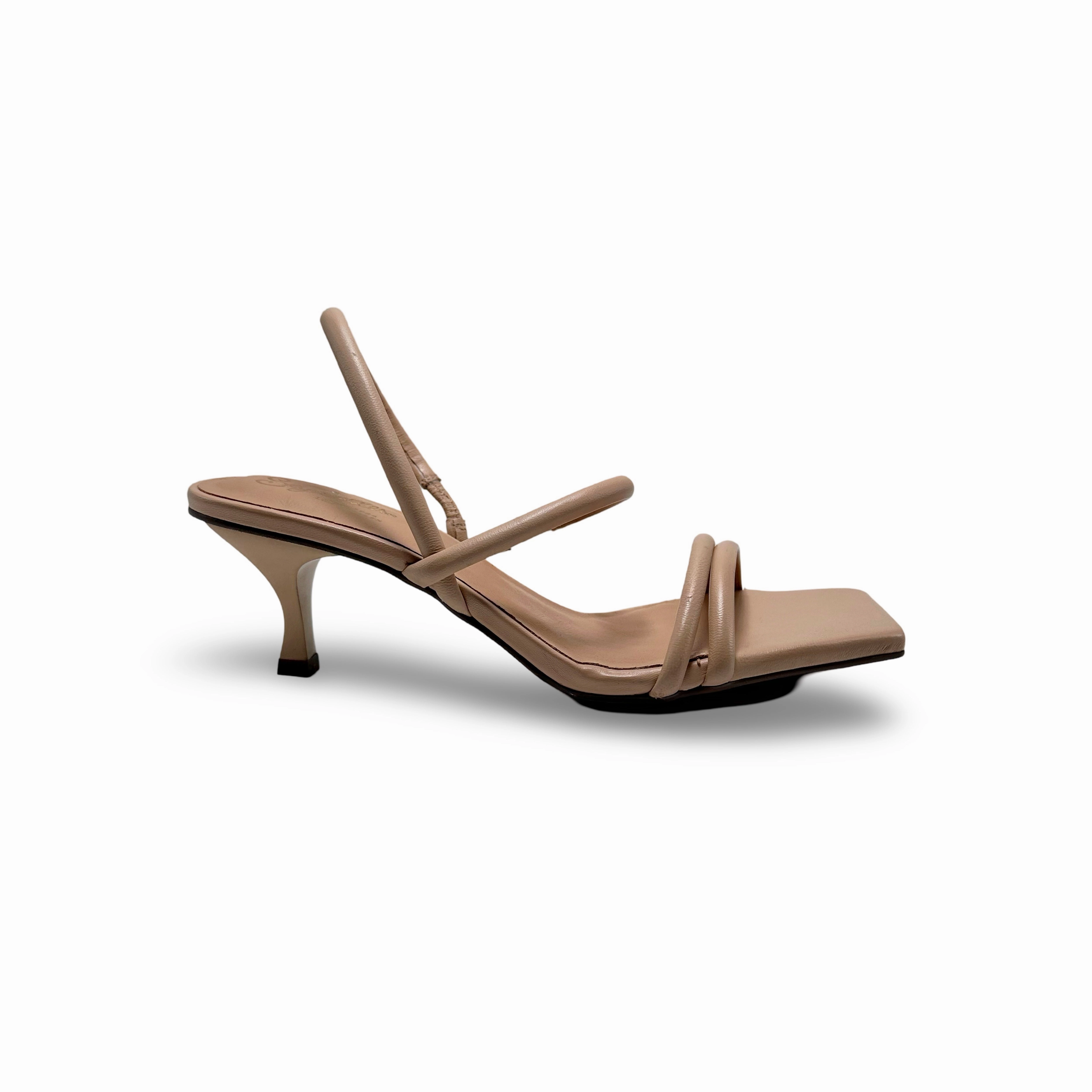 Banks Beige Leather Sandal