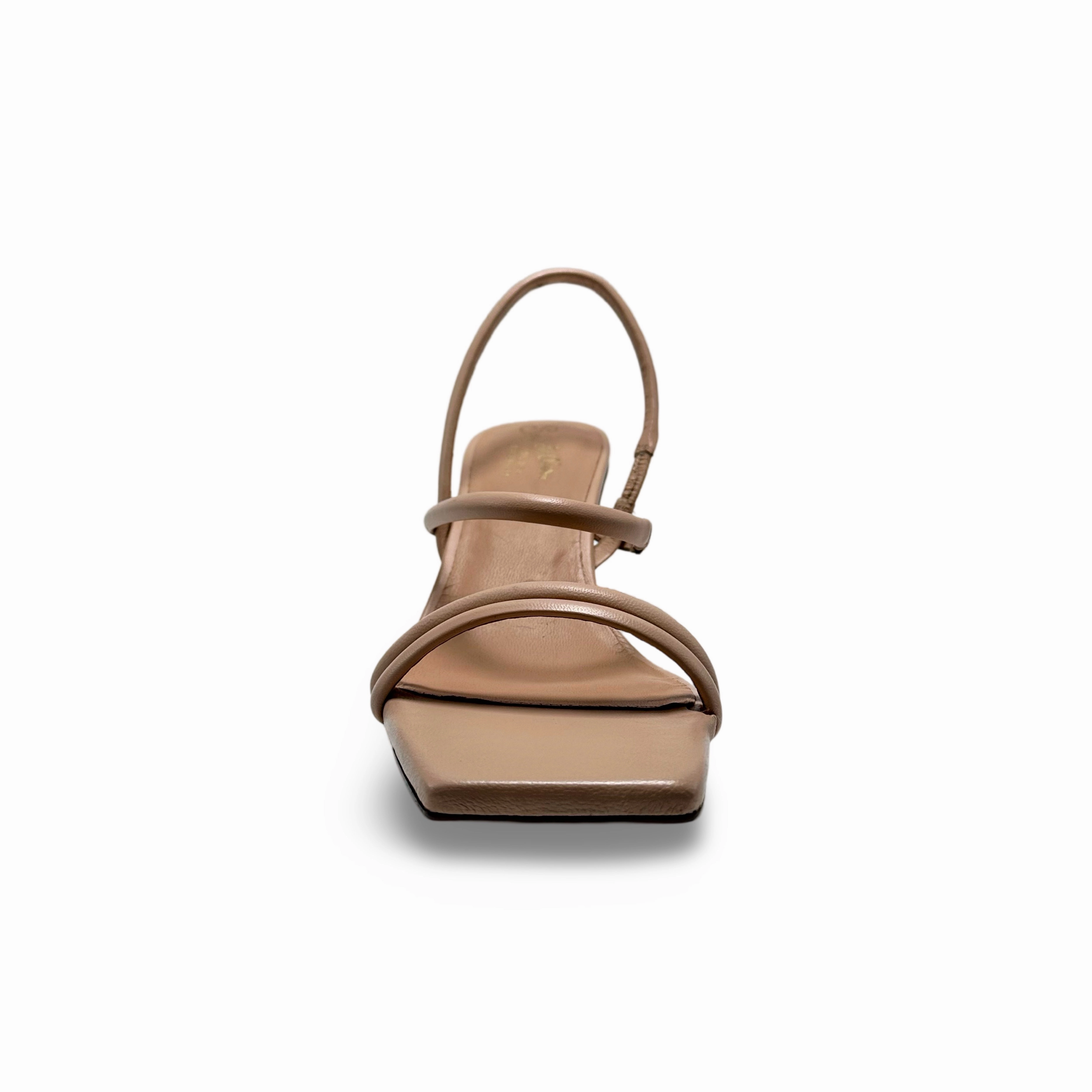 Banks Beige Leather Sandal
