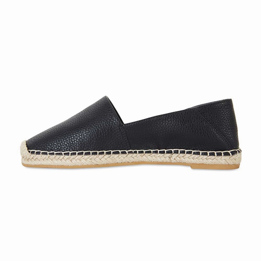 Bella Loafer in Black Fabric
