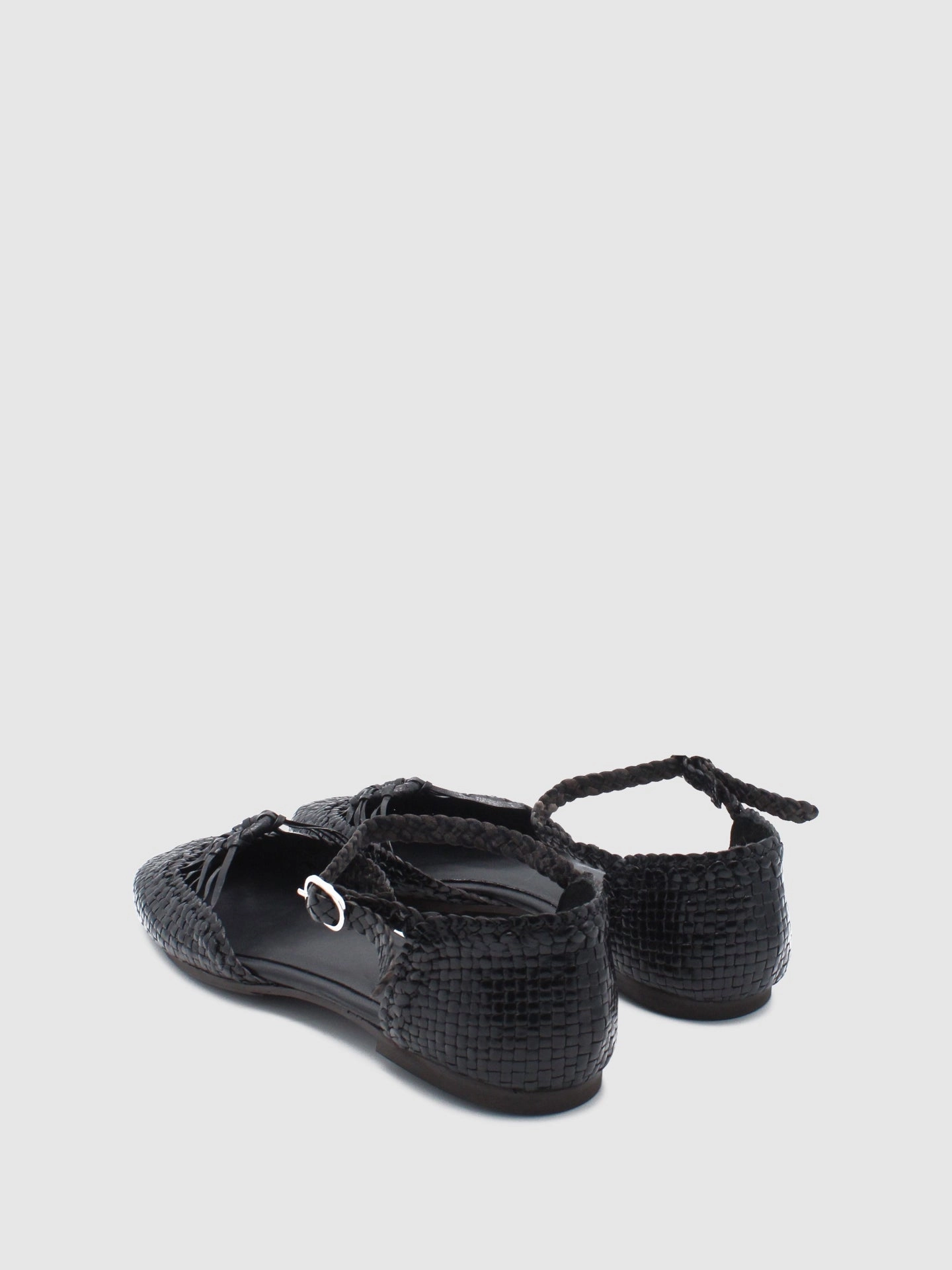 Black Round Toe Sandals