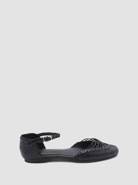 Black Round Toe Sandals