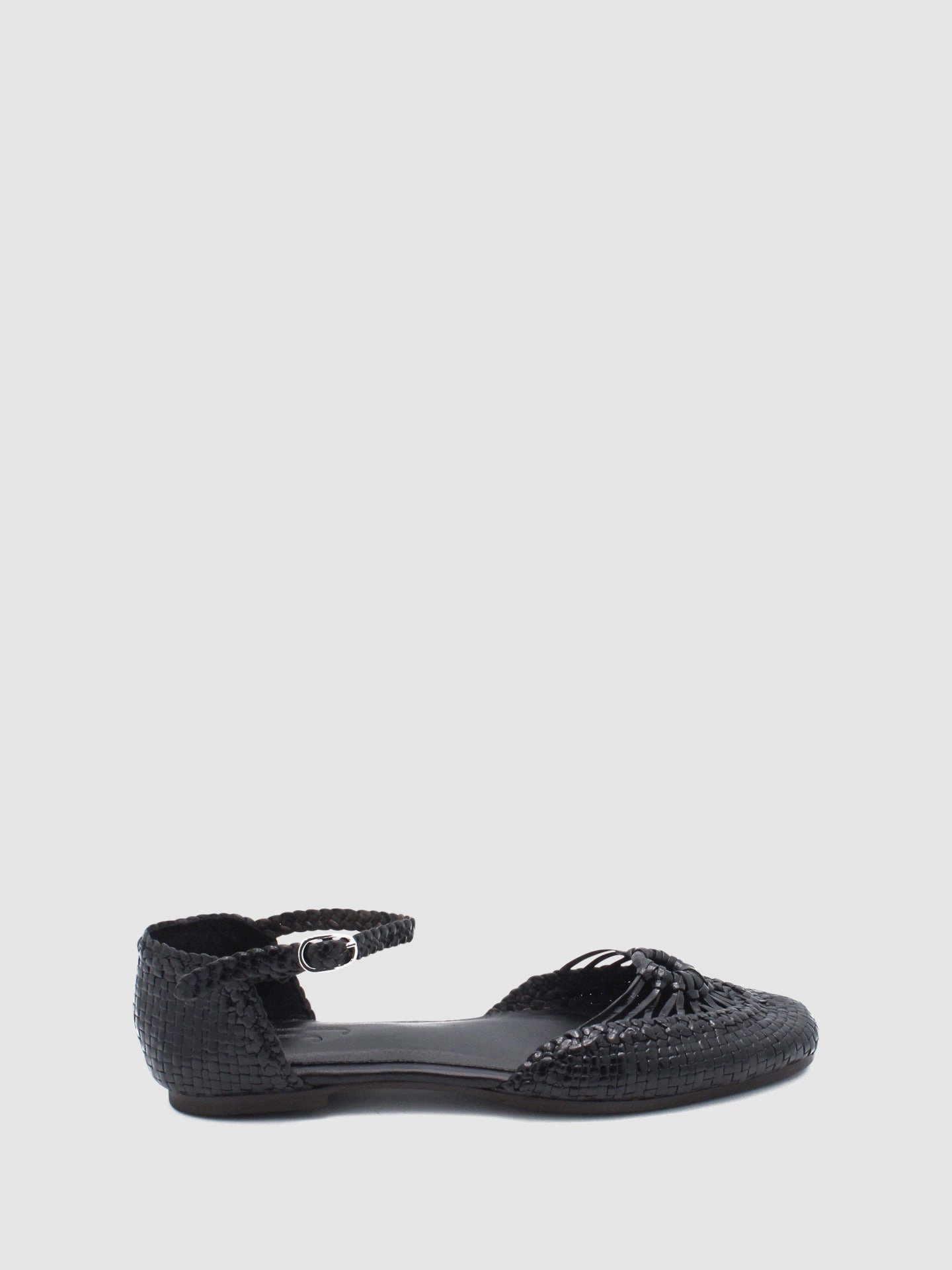 Black Round Toe Sandals