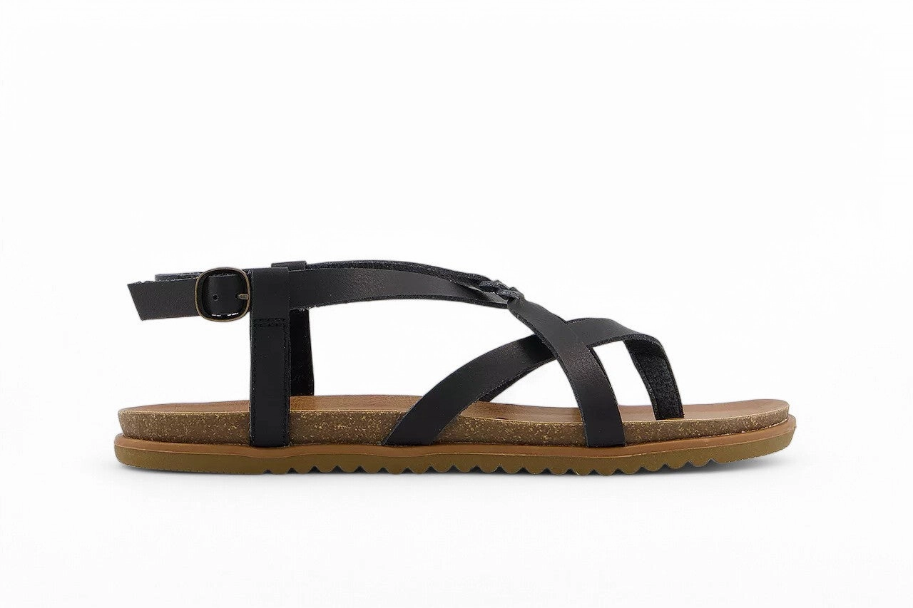 Blowfish Malibu Women's Black Strappy Buckle Sandals - Macarah B