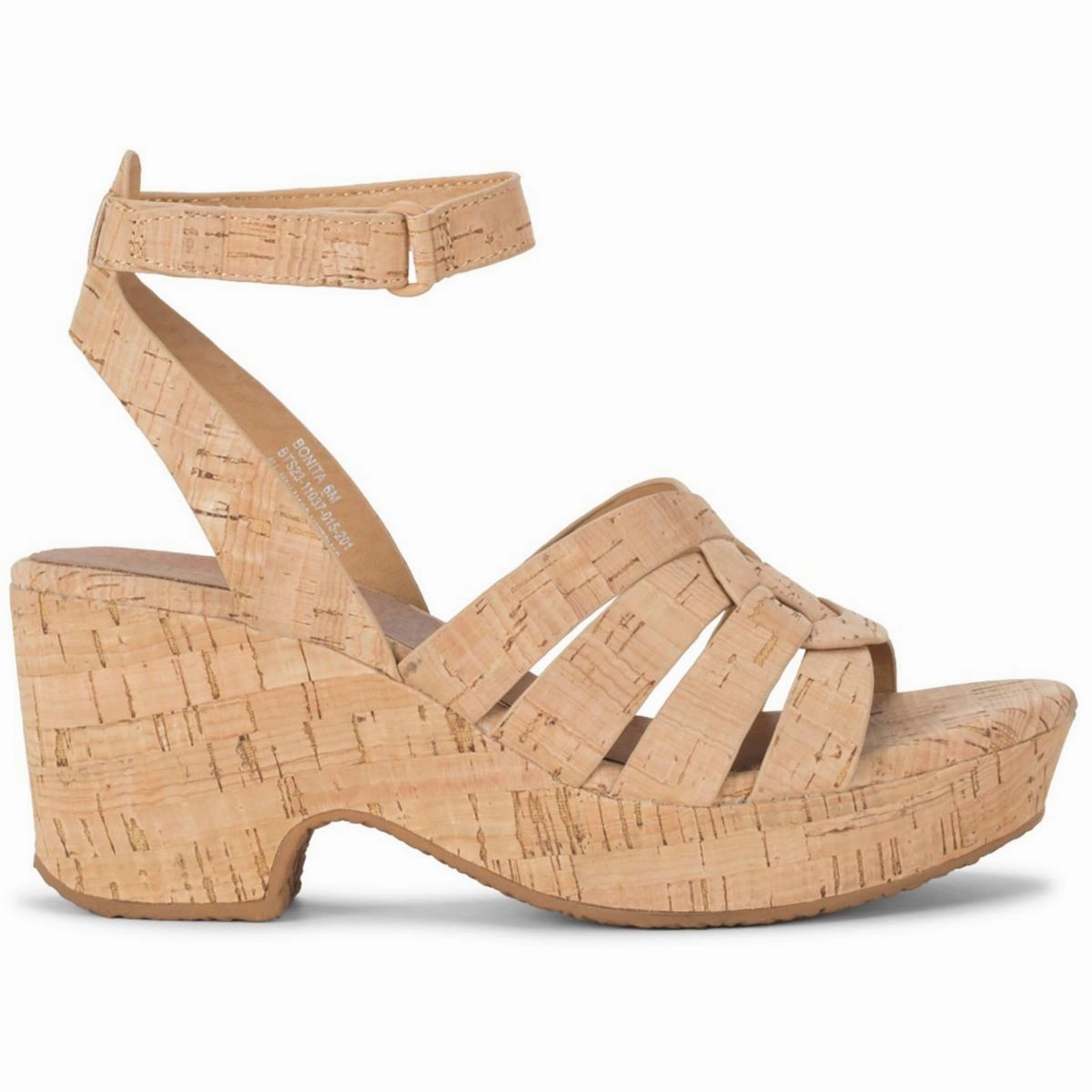 Bonita Womens Cut-Out Manmade Wedge Sandals