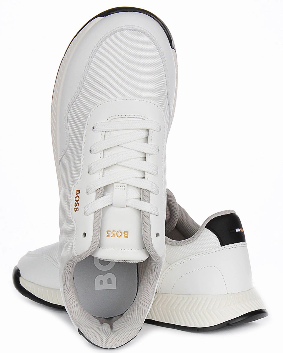 Boss Titanium Runner In White For Men
