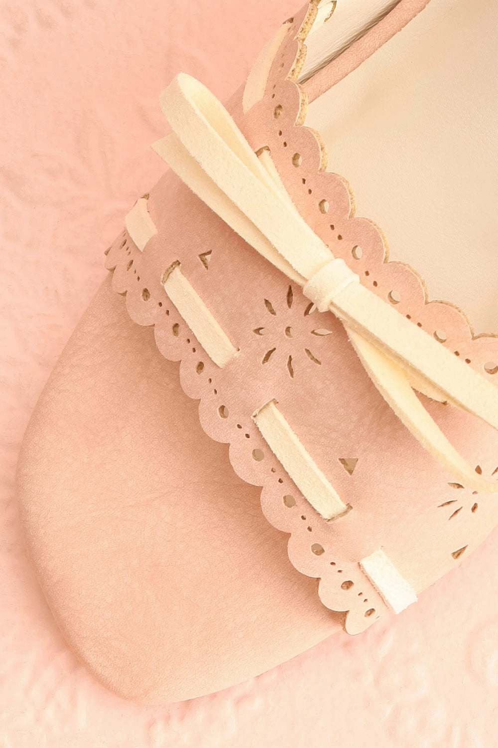 Breda | Pink Faux-Suede Heeled Sandals