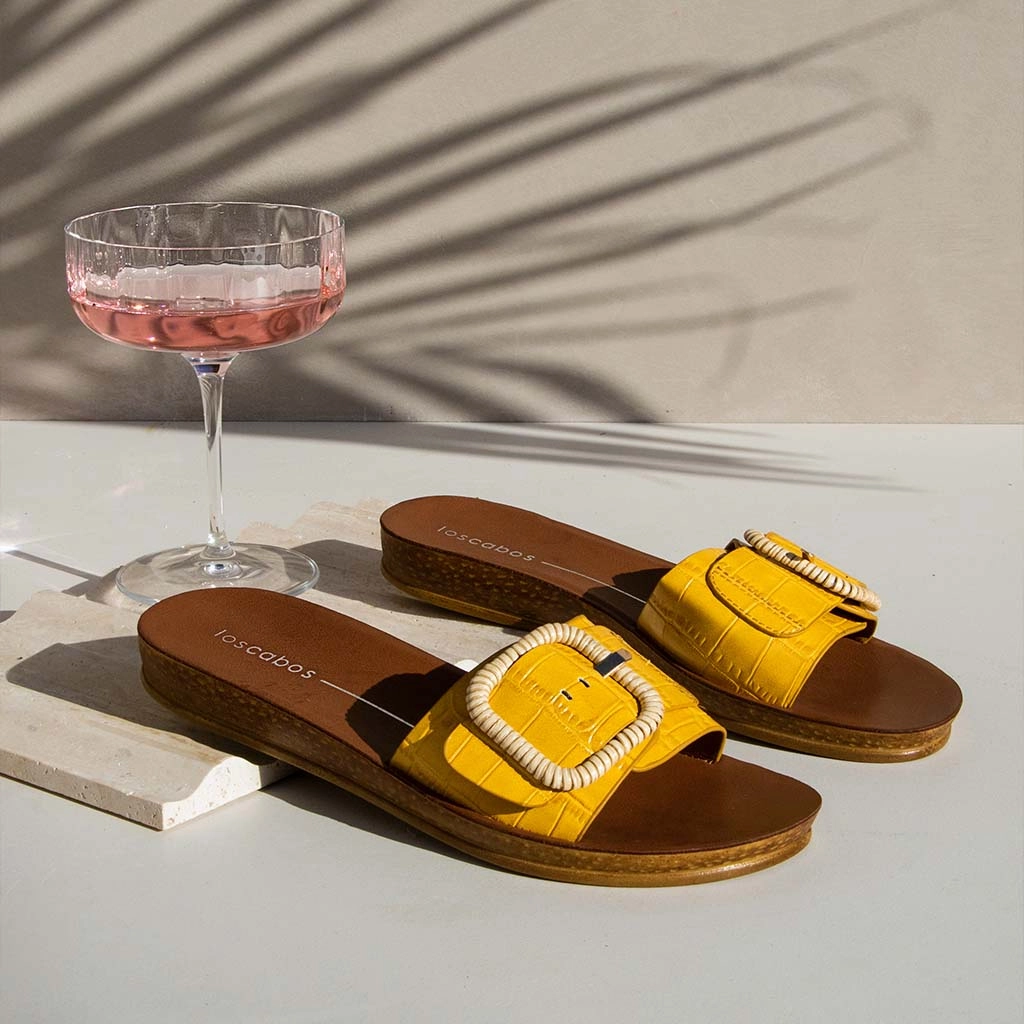 BRIO BUCKLE SLIDE SANDAL