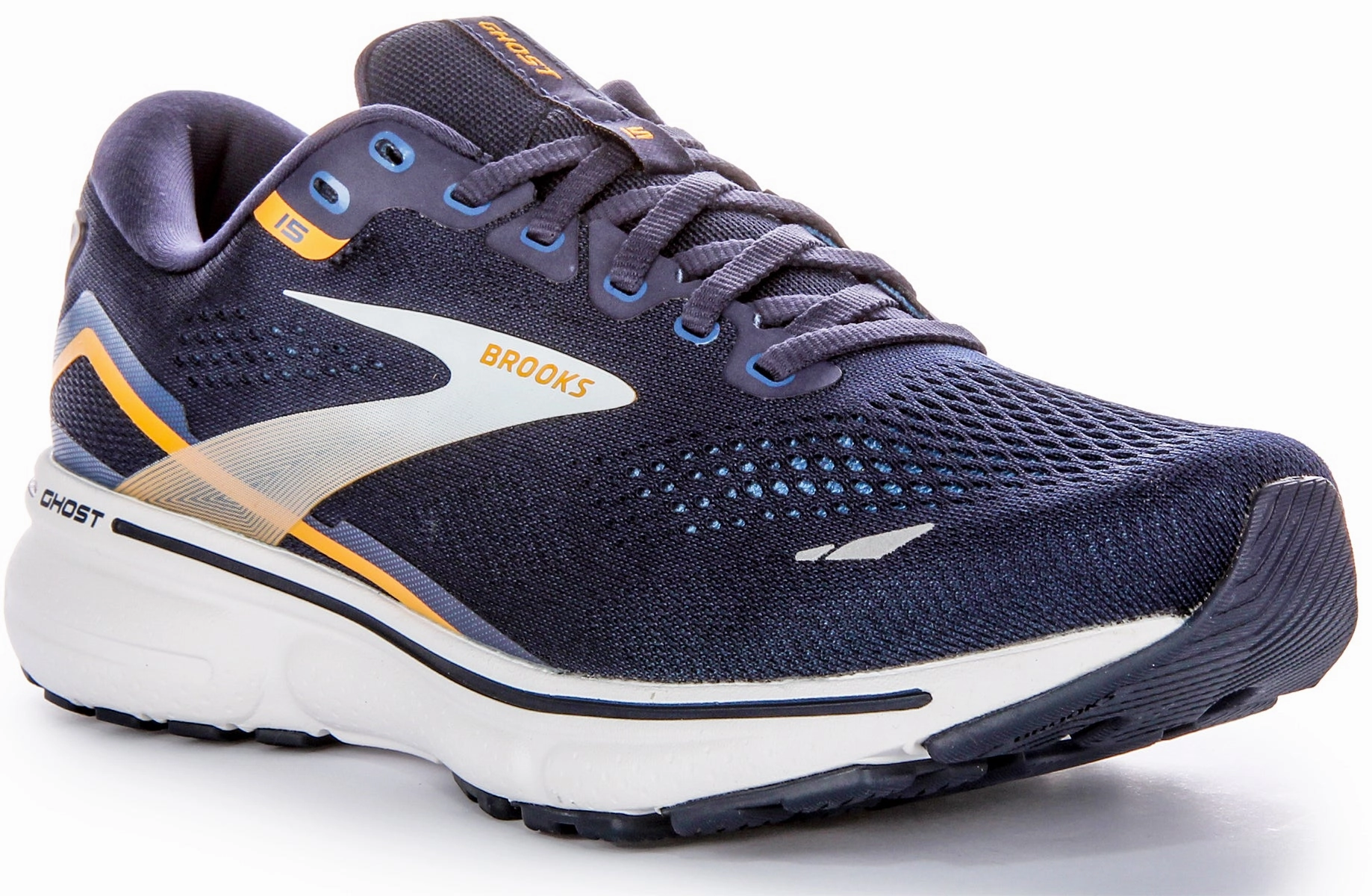 Brooks Ghost 15 In Navy For Men | Narrow Fit