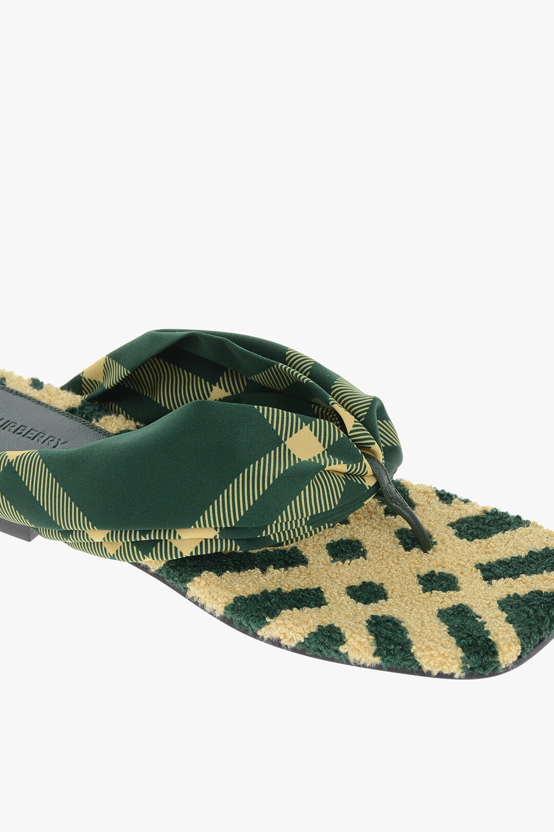 Burberry Tartan Fabric Thong Sandals
