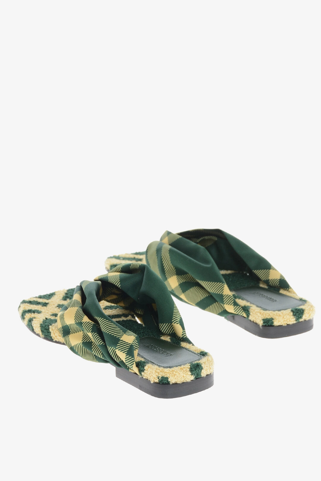 Burberry Tartan Fabric Thong Sandals