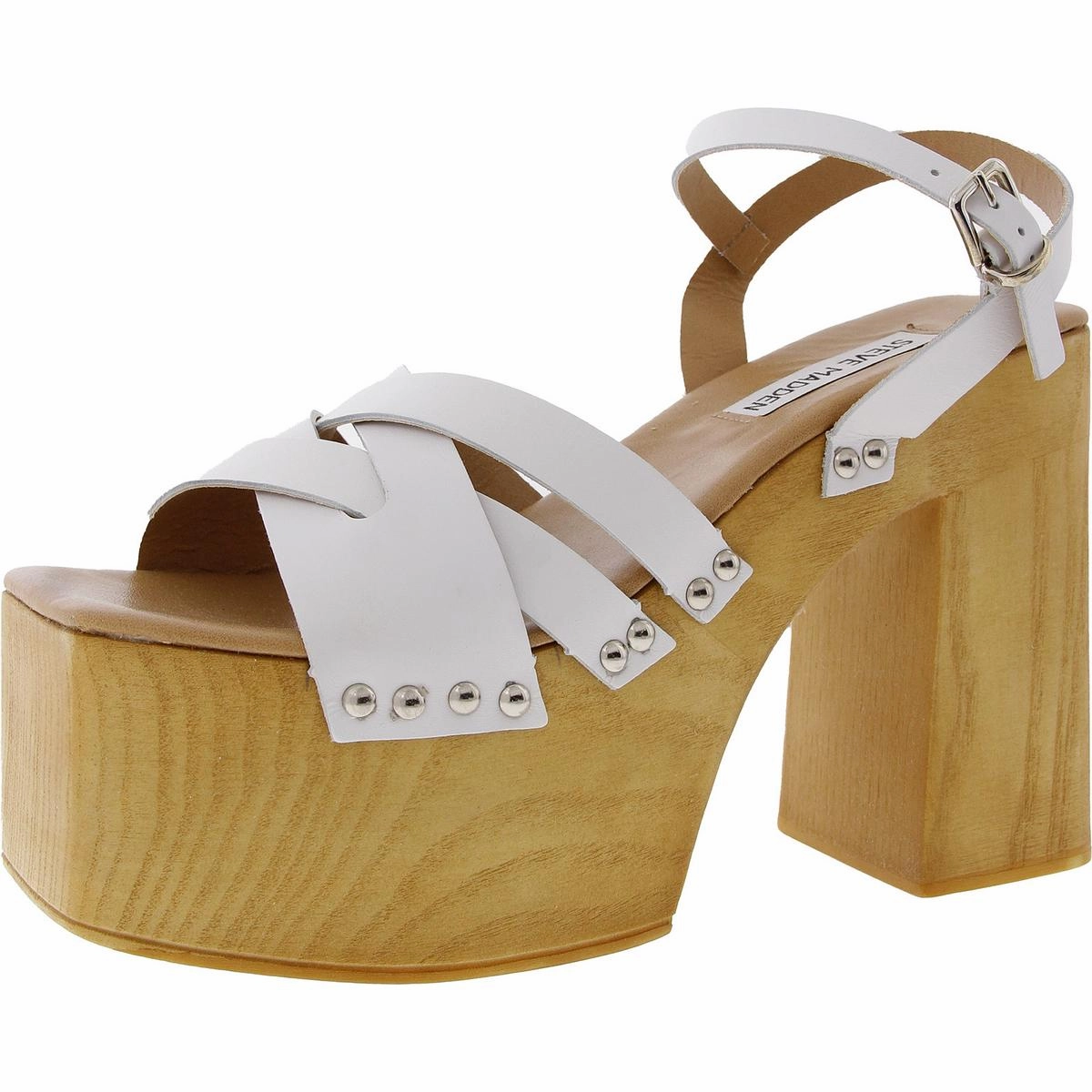 Caileeb Womens Glitter Textured Platform Sandals