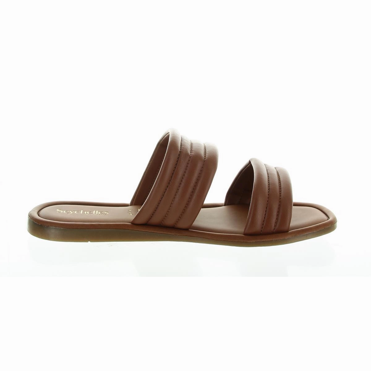 Cape May Womens Metallic Leather Slide Sandals