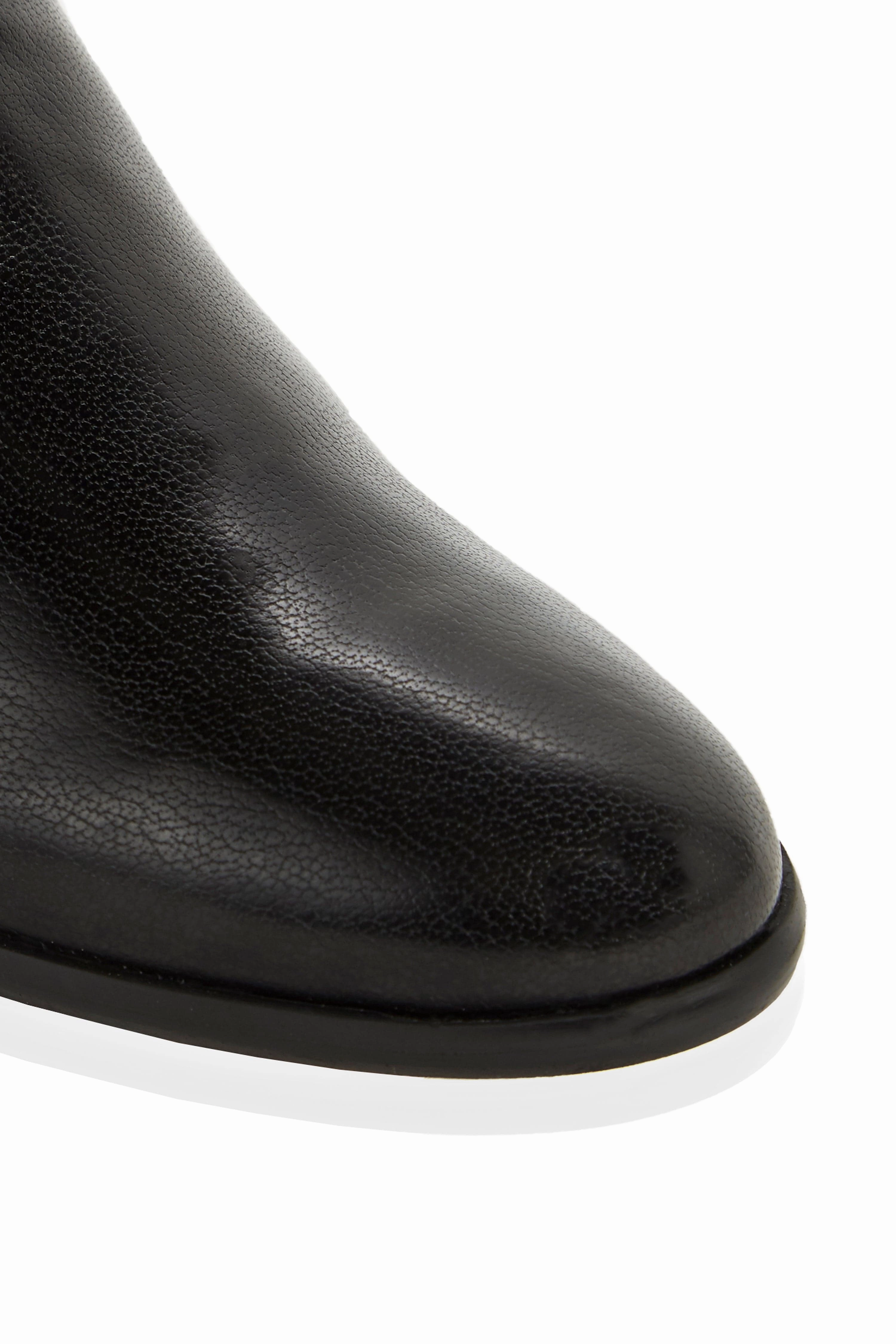 Charli Vegan Leather Ankle Boots | Black