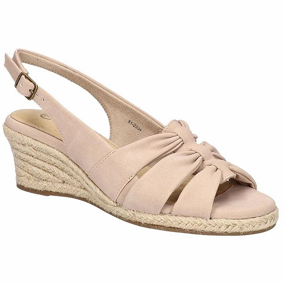CHEERFUL Womens Faux Suede Open Toe Wedge Sandals