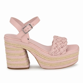 Cinka Woven Platform Sandals