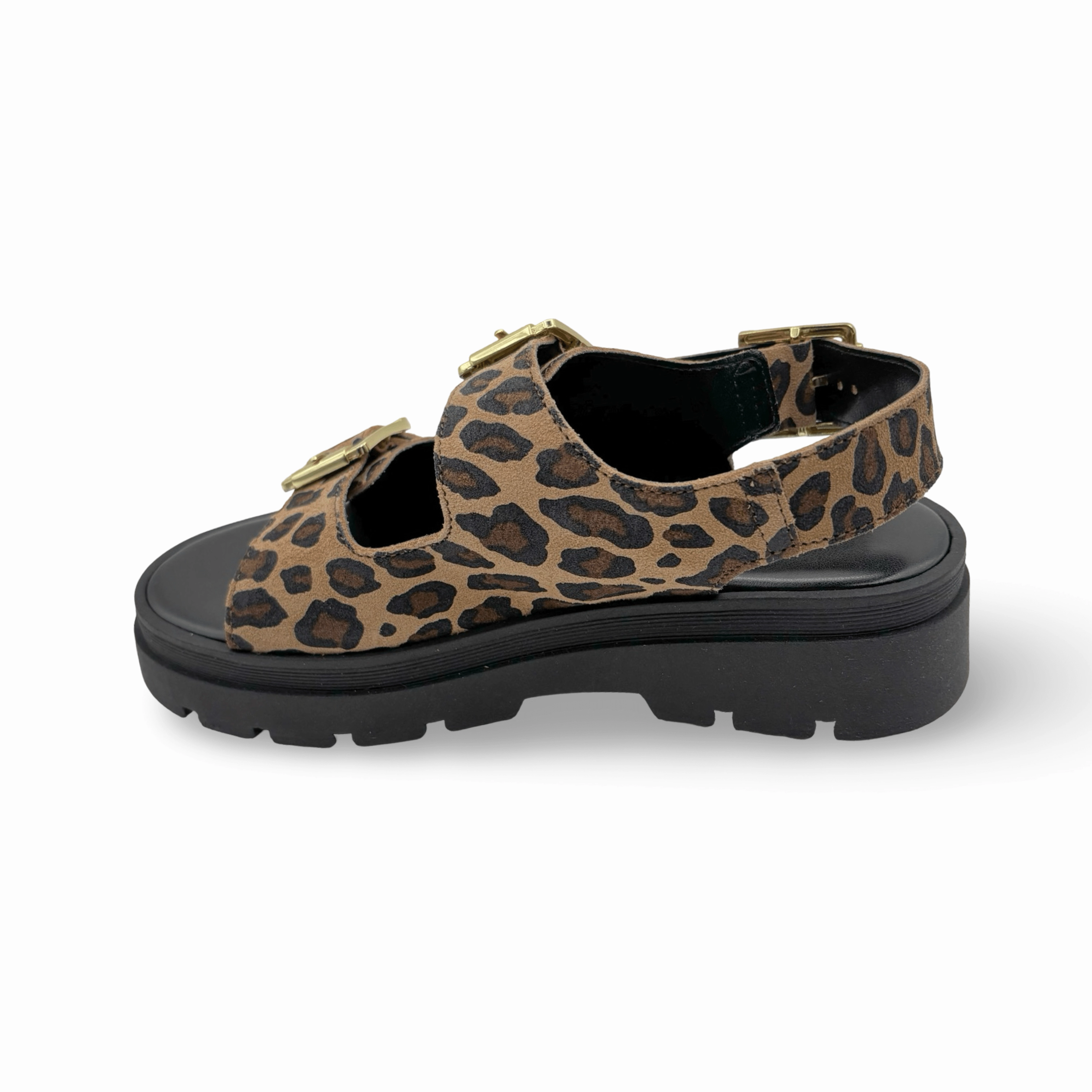 Cipher Animal Print Adjustable Platform  Sandal