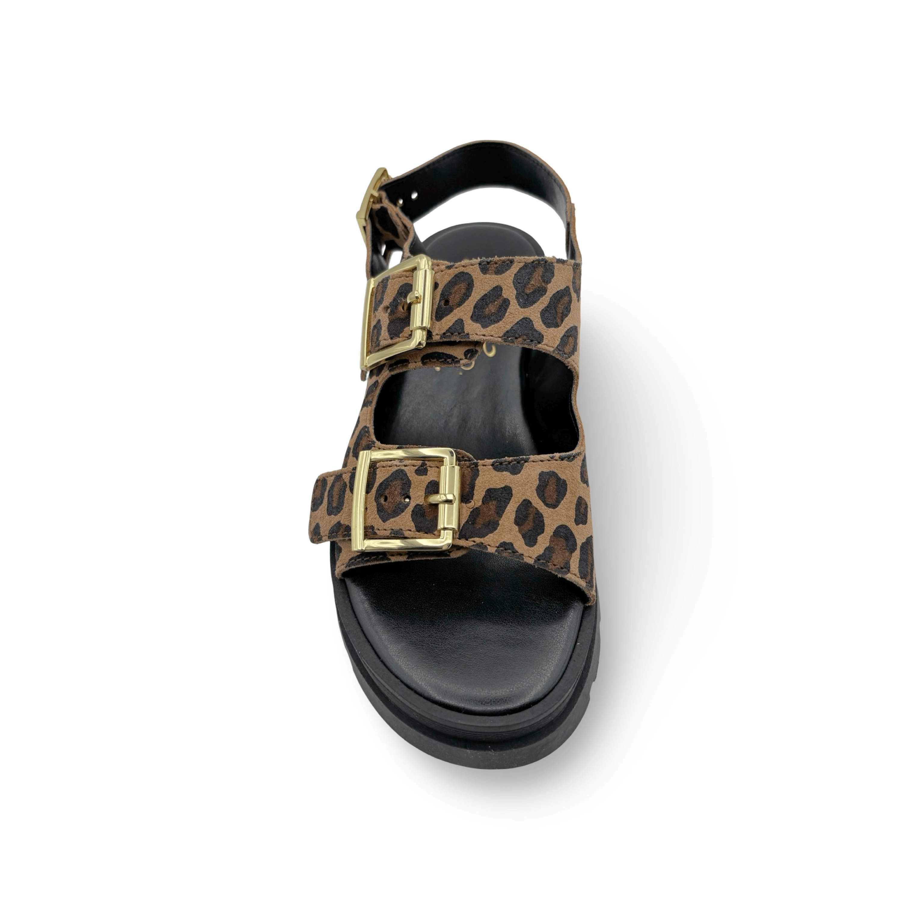 Cipher Animal Print Adjustable Platform  Sandal