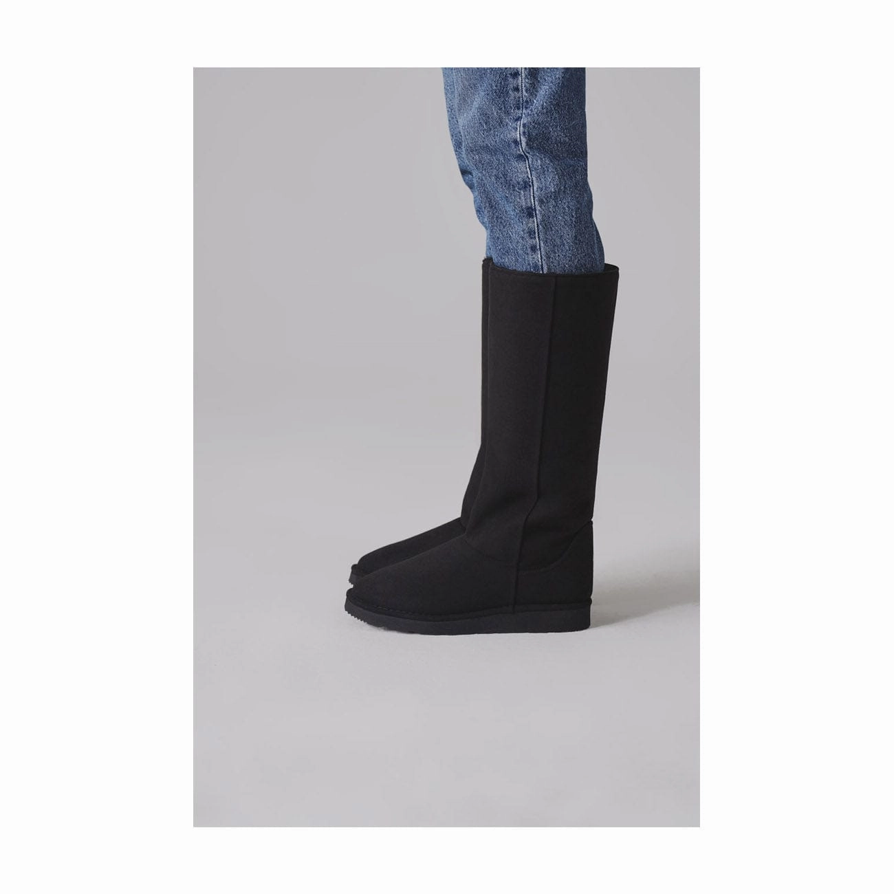 Classic Crystal Unisex Vegan Faux Fur Lined Long Boots | Multiple Colours