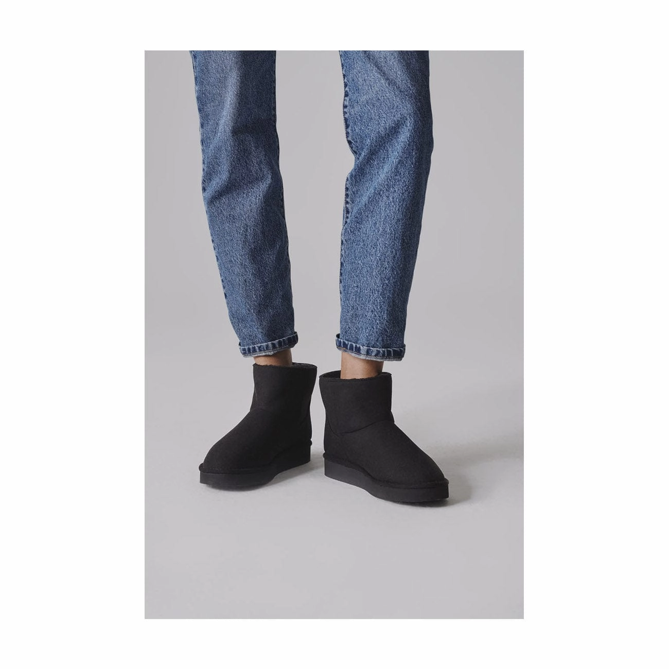 Classic Crystal Unisex Vegan Faux Fur Lined Short Boots | Multiple Colours