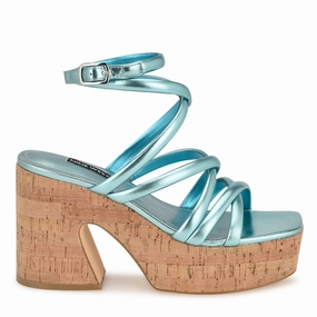 Corke Platform Wedge Strappy Sandals