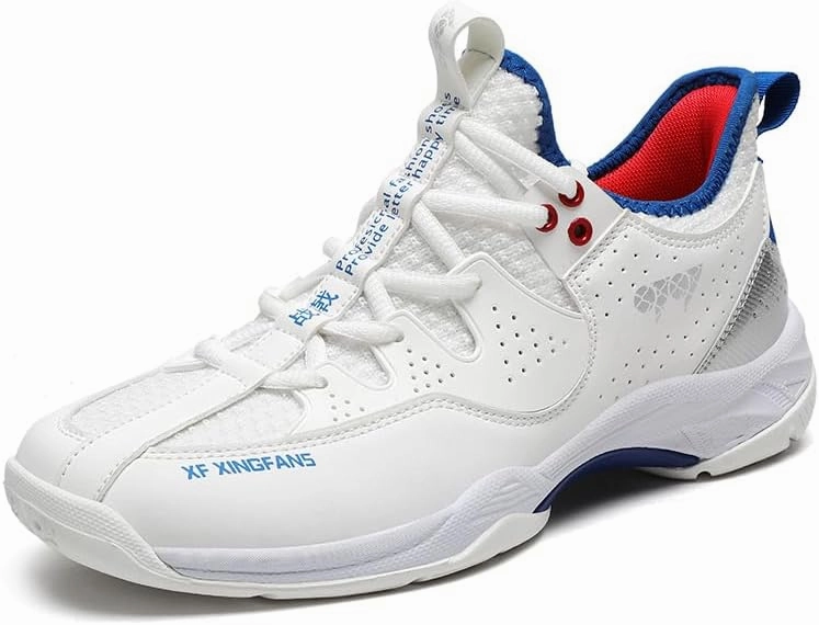 Cut Size Badminton Breathable Indoor and Outdoor Versatile White Shoes Anti Slip and wear-Resistant Volleyball Hard Floor Badminton Shoes