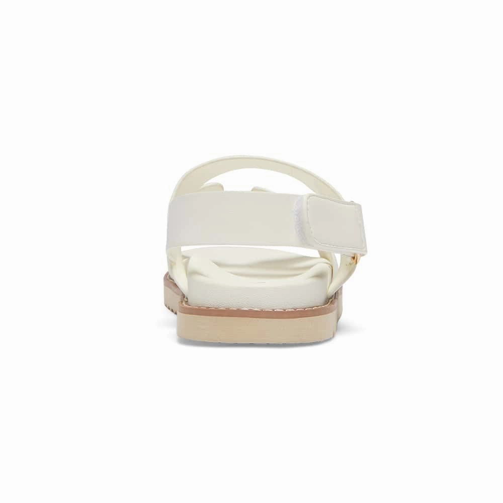 Daisy Sandal in White Smooth