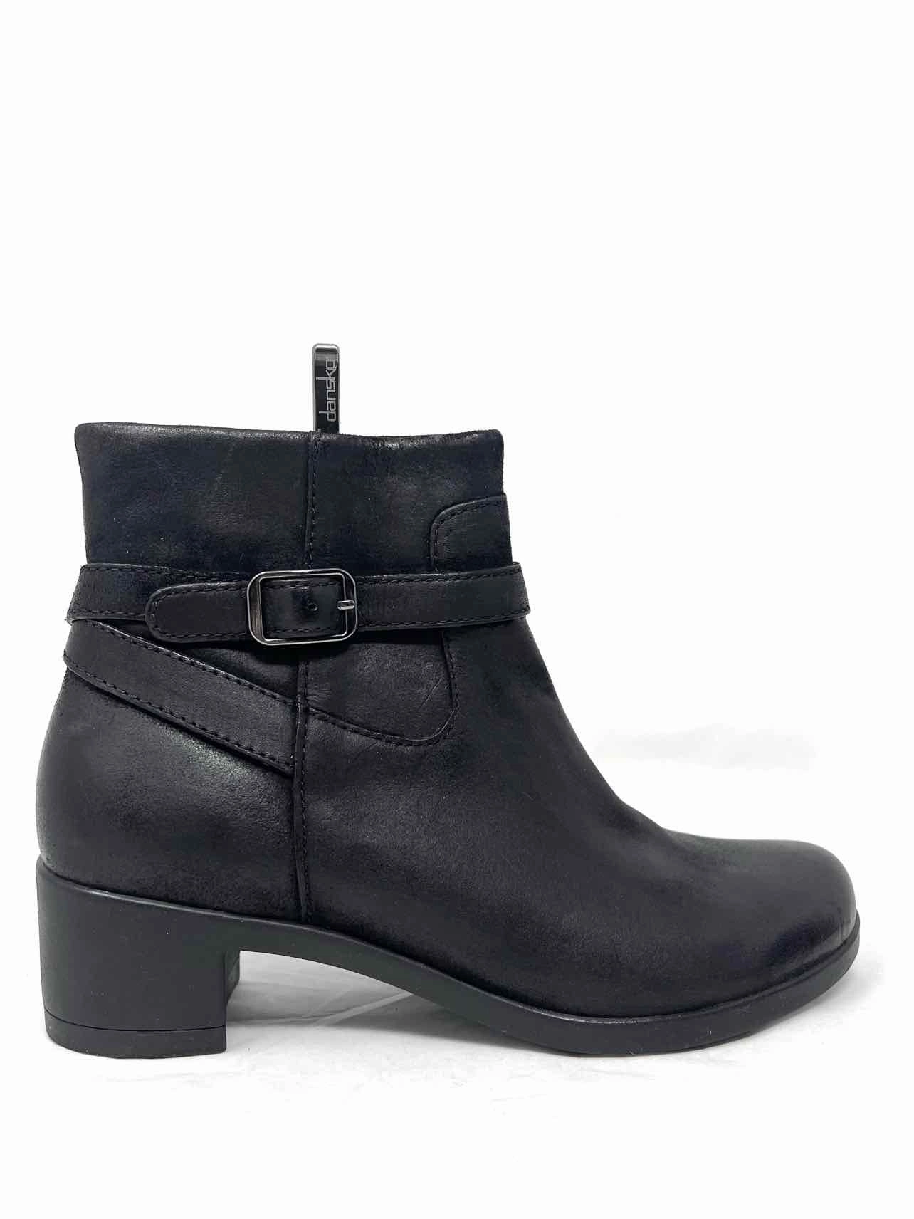 Dansko Size 7.5/8 Black Buckle(s) Leather NEW Shoes Boots