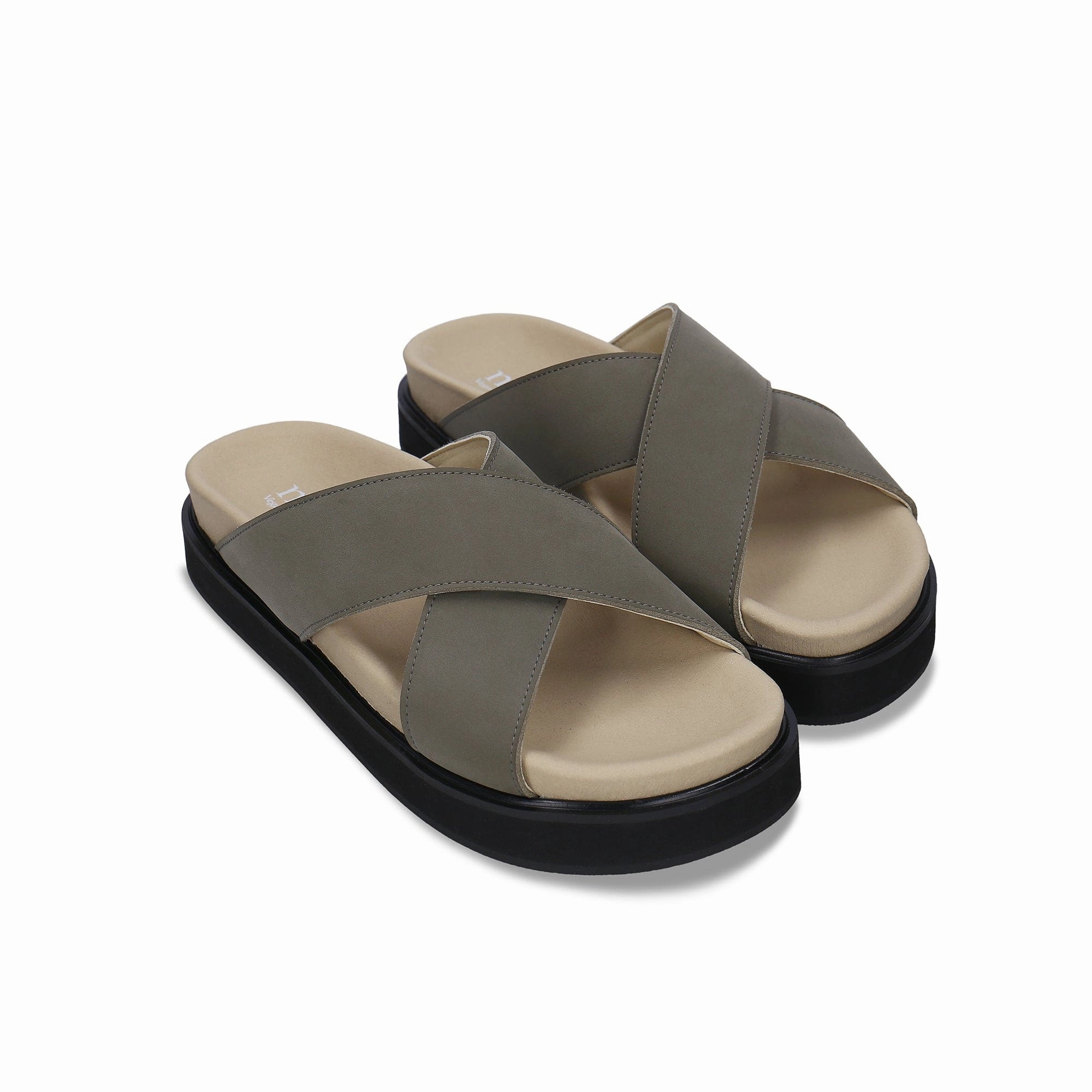 Davu Unisex Vegan Microfibre Cross Platform Sandals | Green