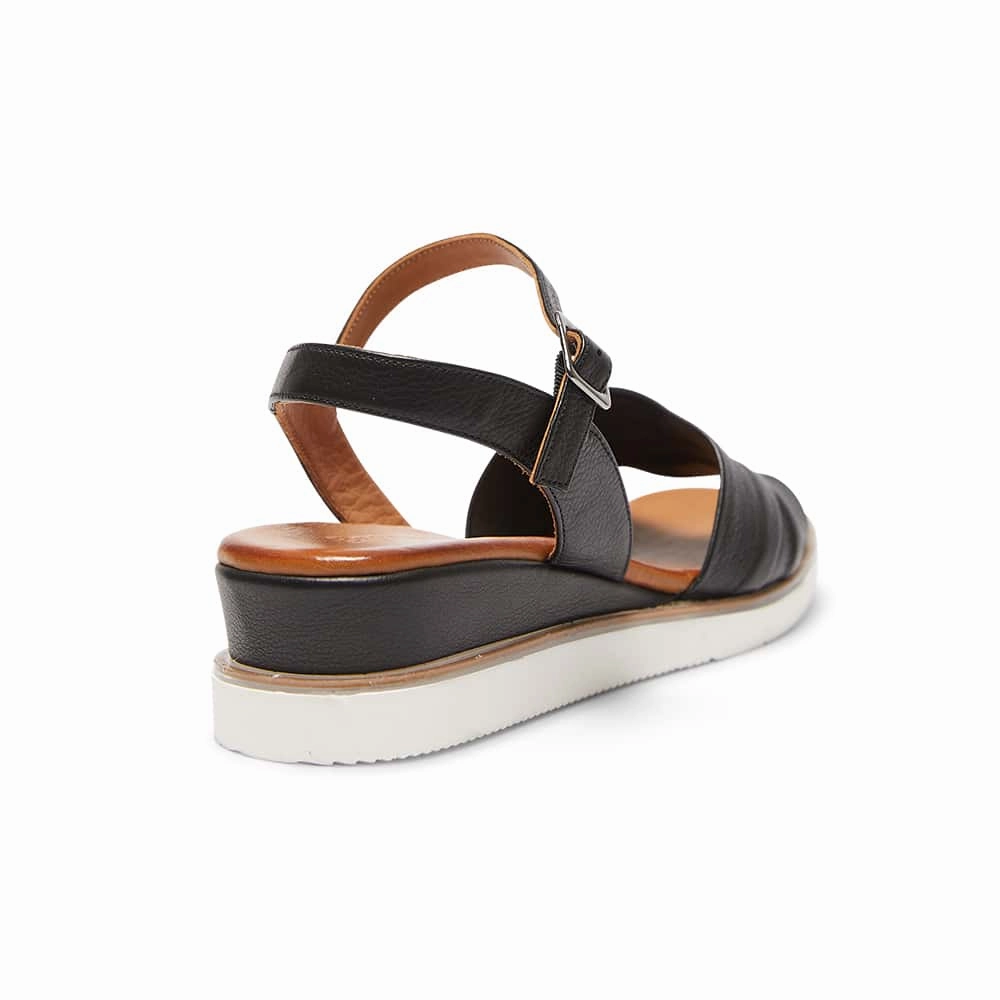 Dawn Heel in Black Leather