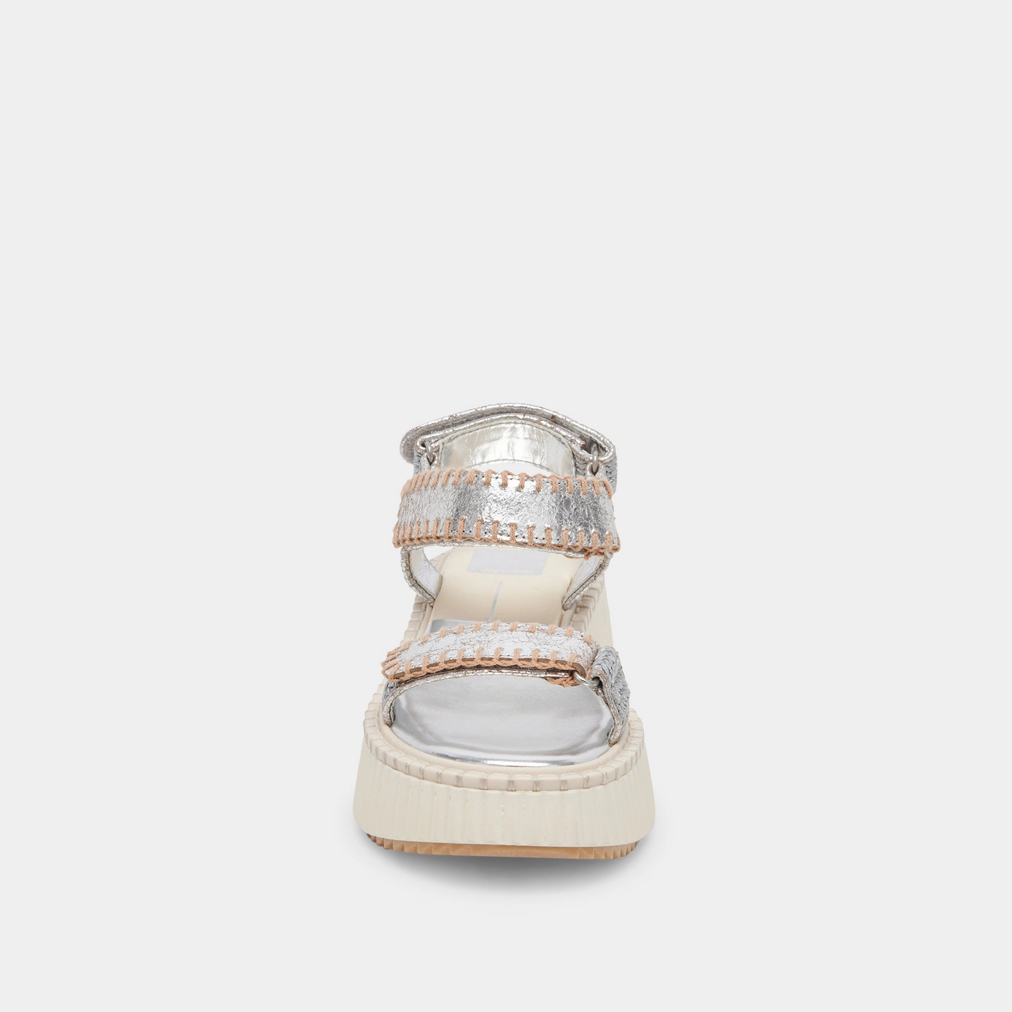 DEBRA SANDALS SILVER DISTRESSED LEATHER