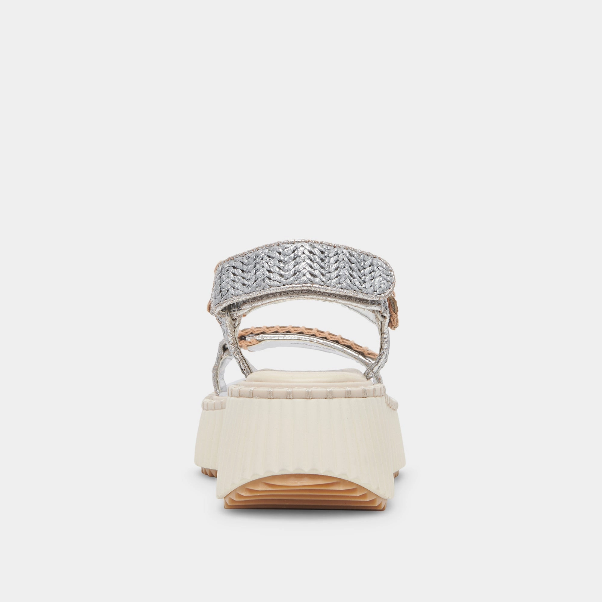 DEBRA SANDALS SILVER DISTRESSED LEATHER