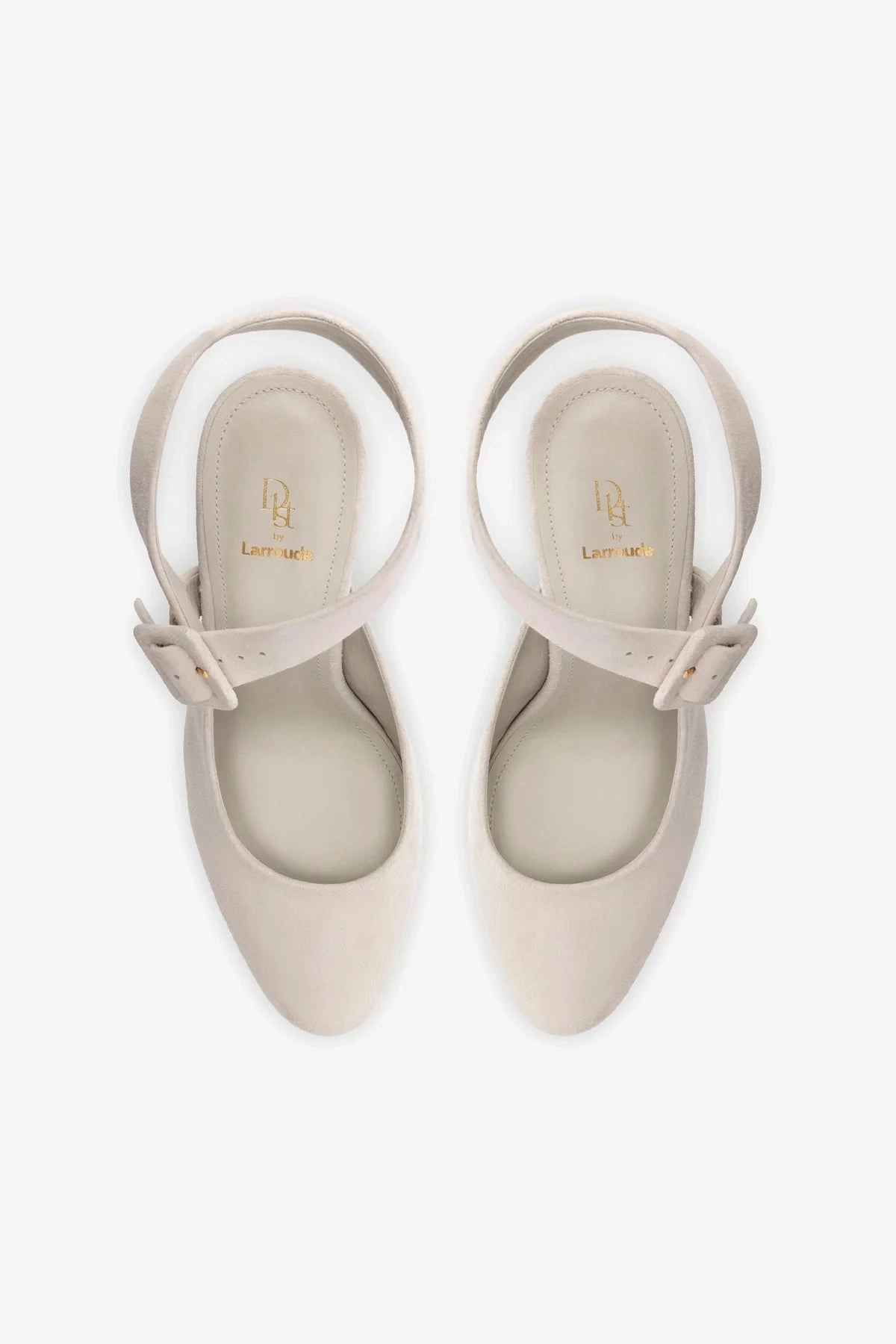 Deena By Larroud Pump In Mushroom Grey Suede