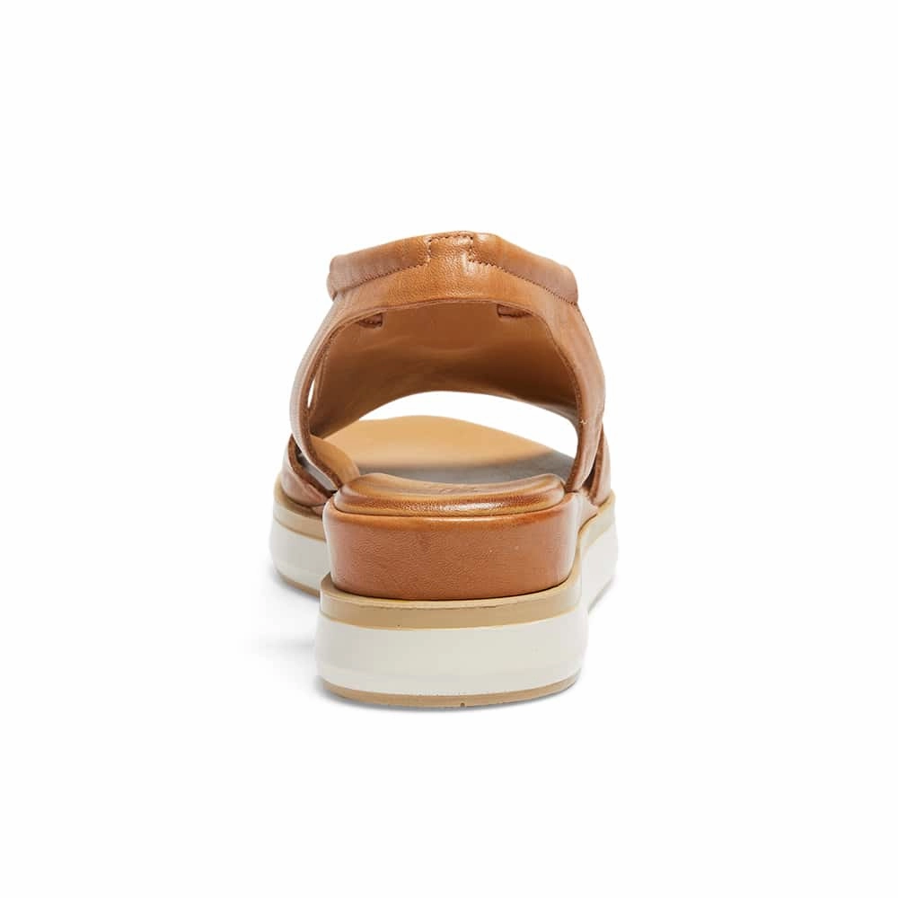 Deja Heel in Cognac Leather