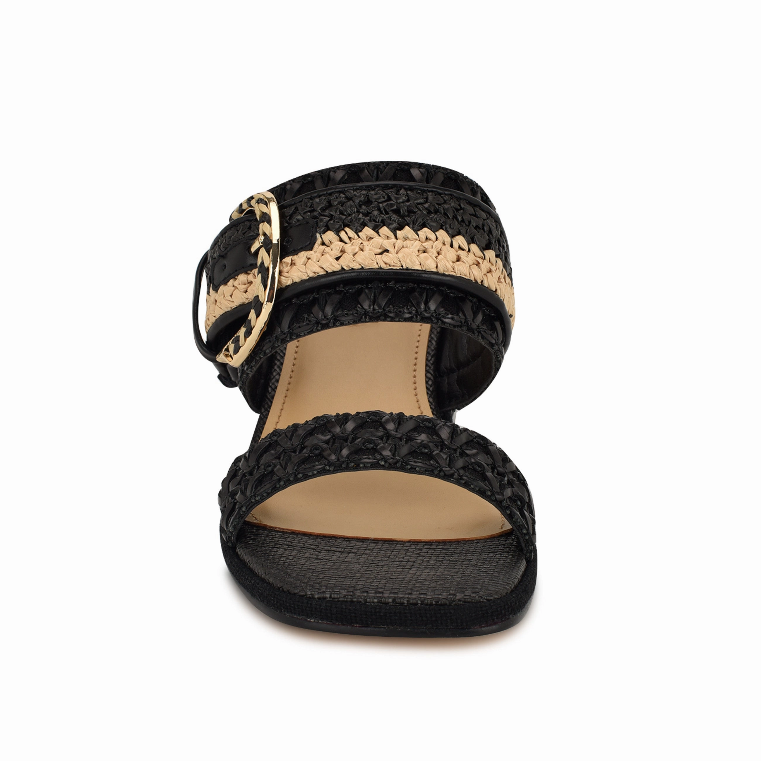 Ebels Block Heel Slide Sandals