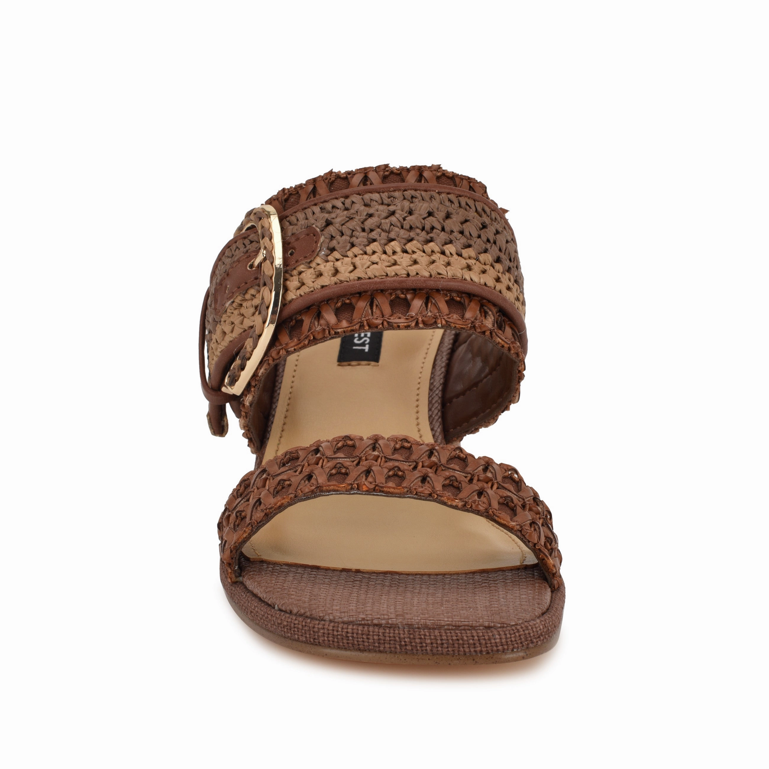 Ebels Block Heel Slide Sandals