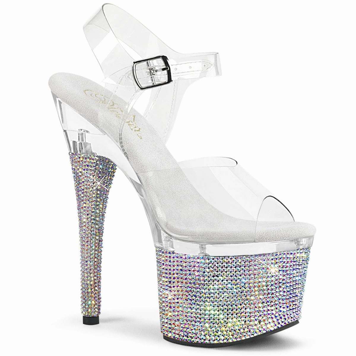 ESTEEM-708DM Clear/Clear-Silver AB Rhinestones